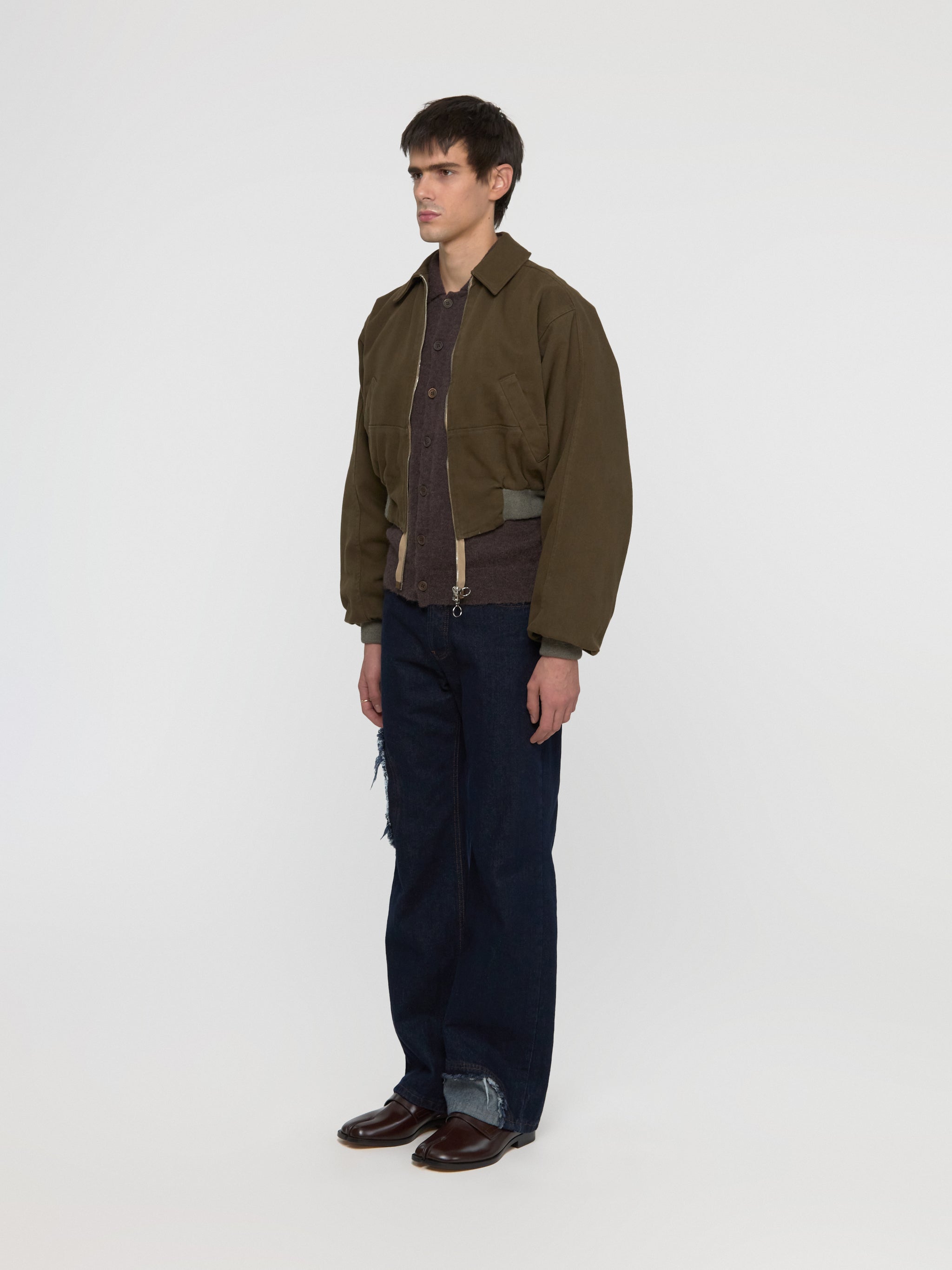 Bottom Heavy Bomber in Washed Khaki Green