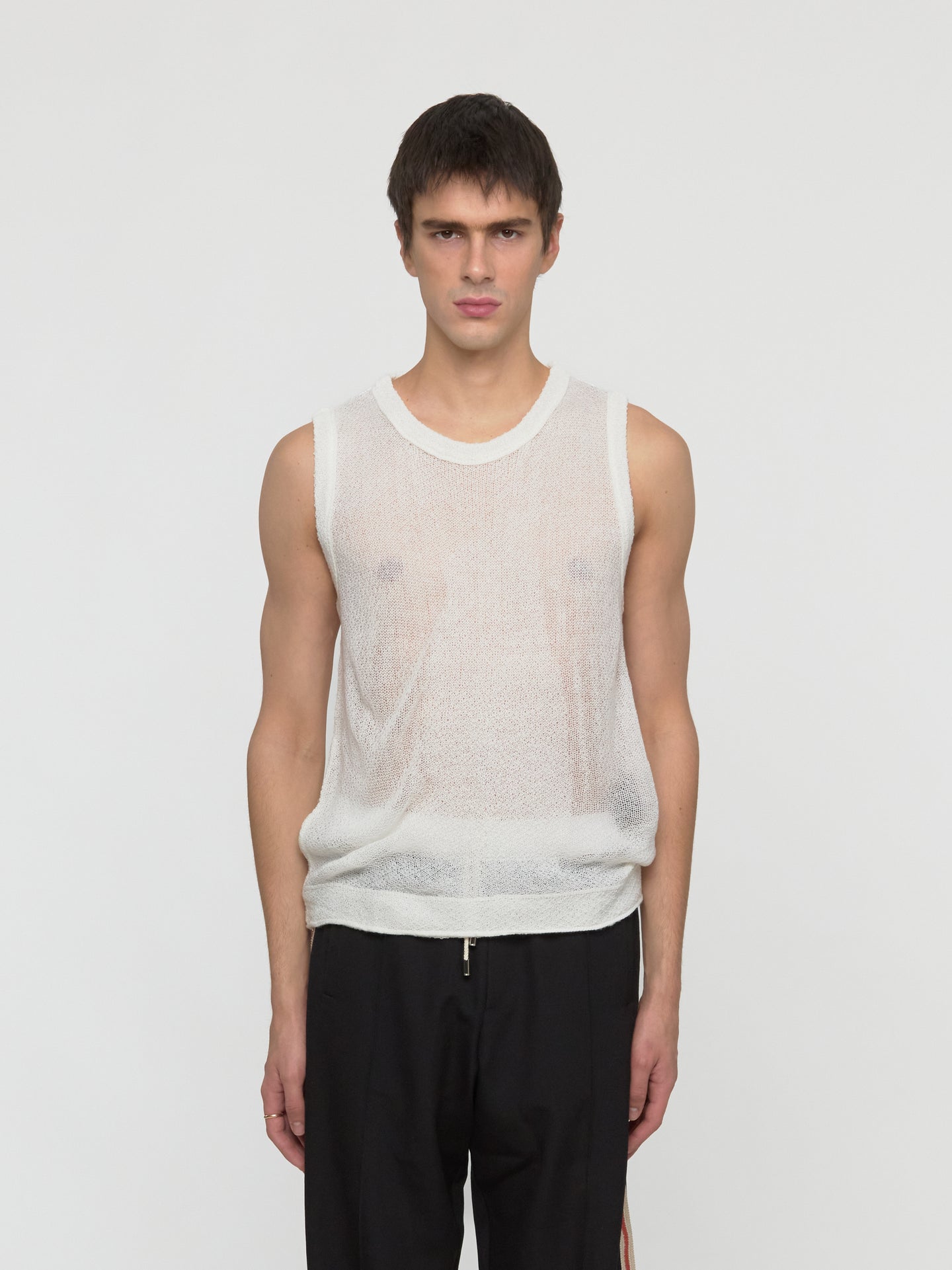 Visible Tank Top in Off-White