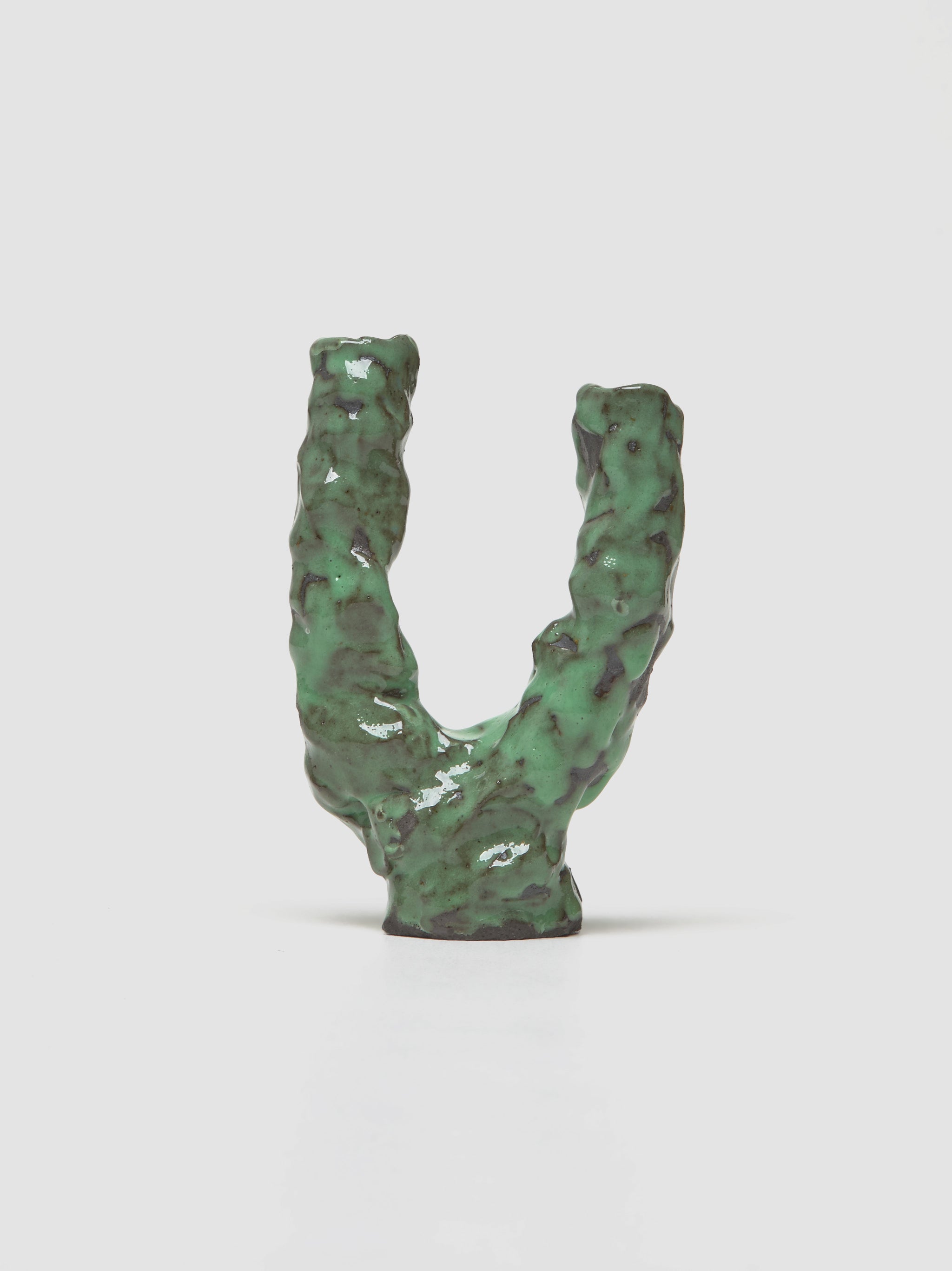 Candle Holder Double in Green