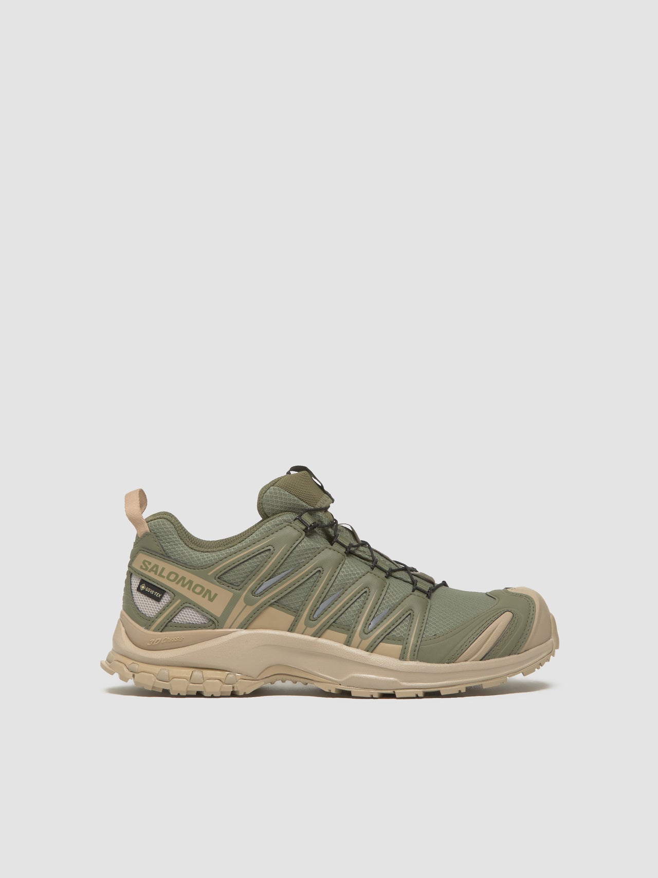 XA PRO 3D GTX Sneaker in Deep Lichen Green & White Pepper