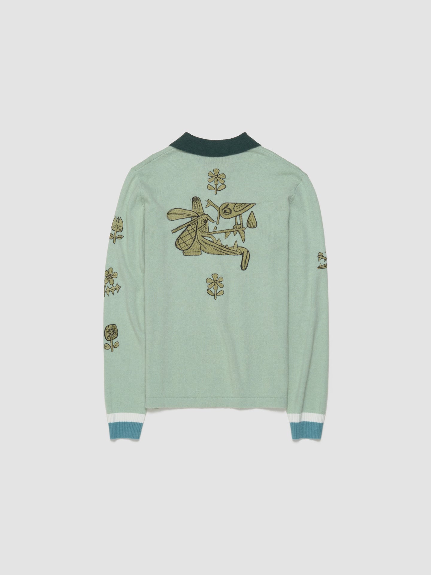 Lex Half Zip-Up Sweater in Mint