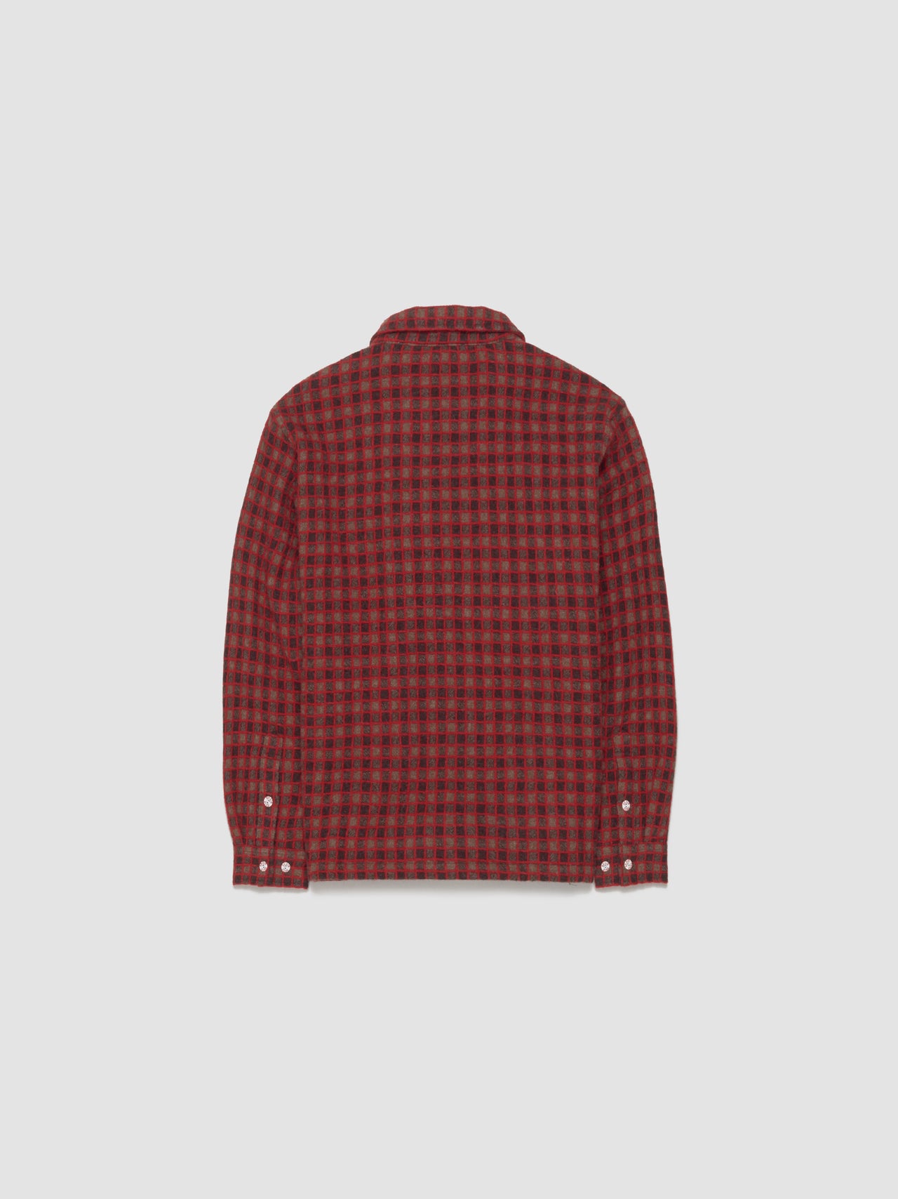 Check Mate Flannel Zip-Up Shirt in Brown