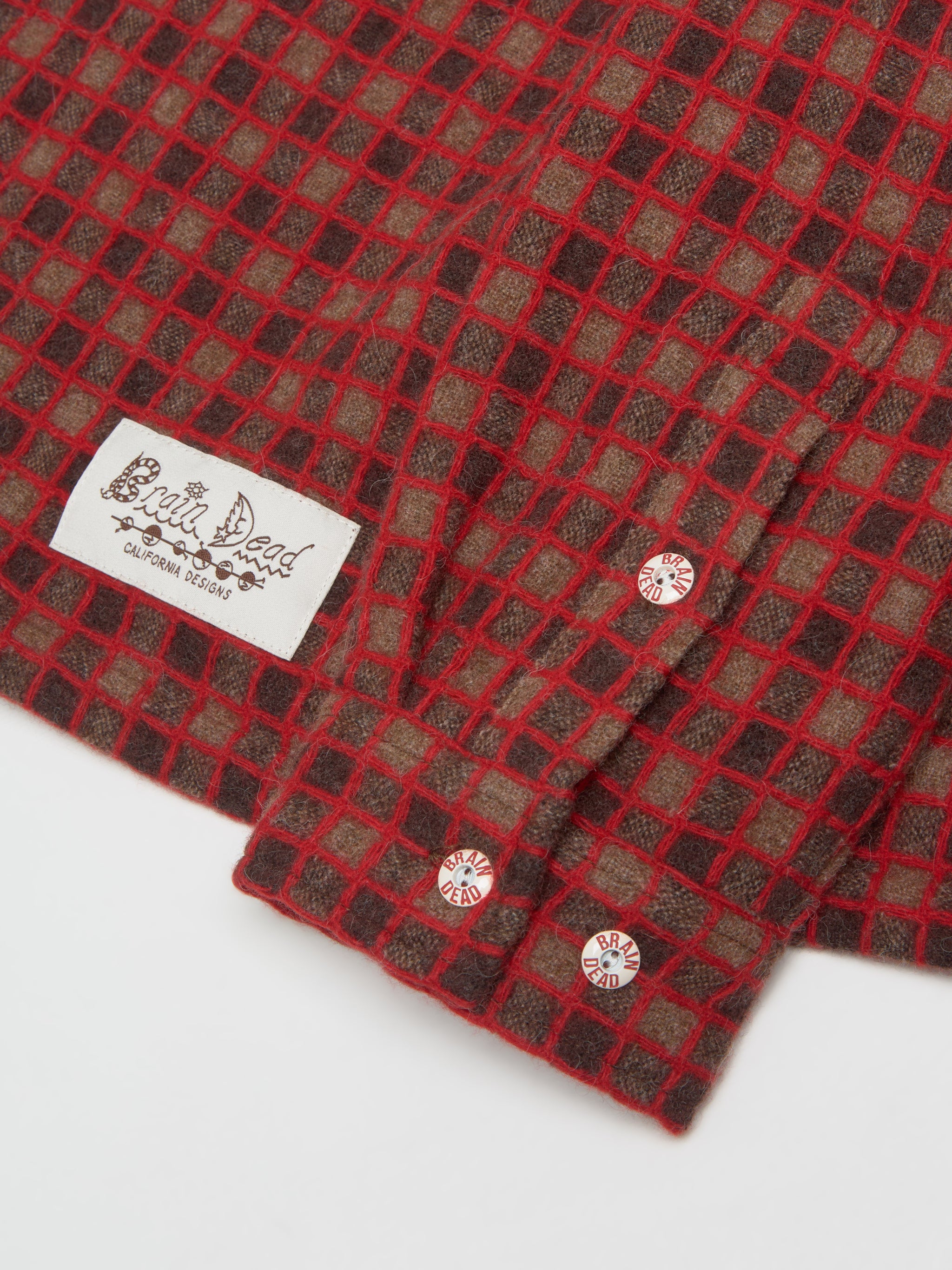 Check Mate Flannel Zip-Up Shirt in Brown