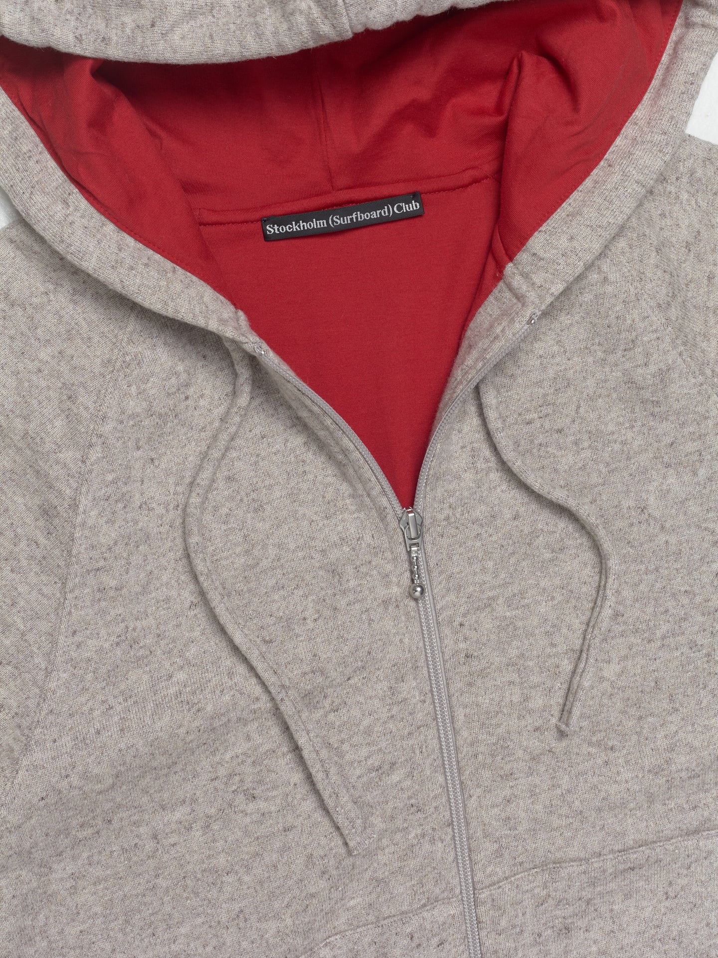 Jaja Zip-Up Hoodie in Grey Melange