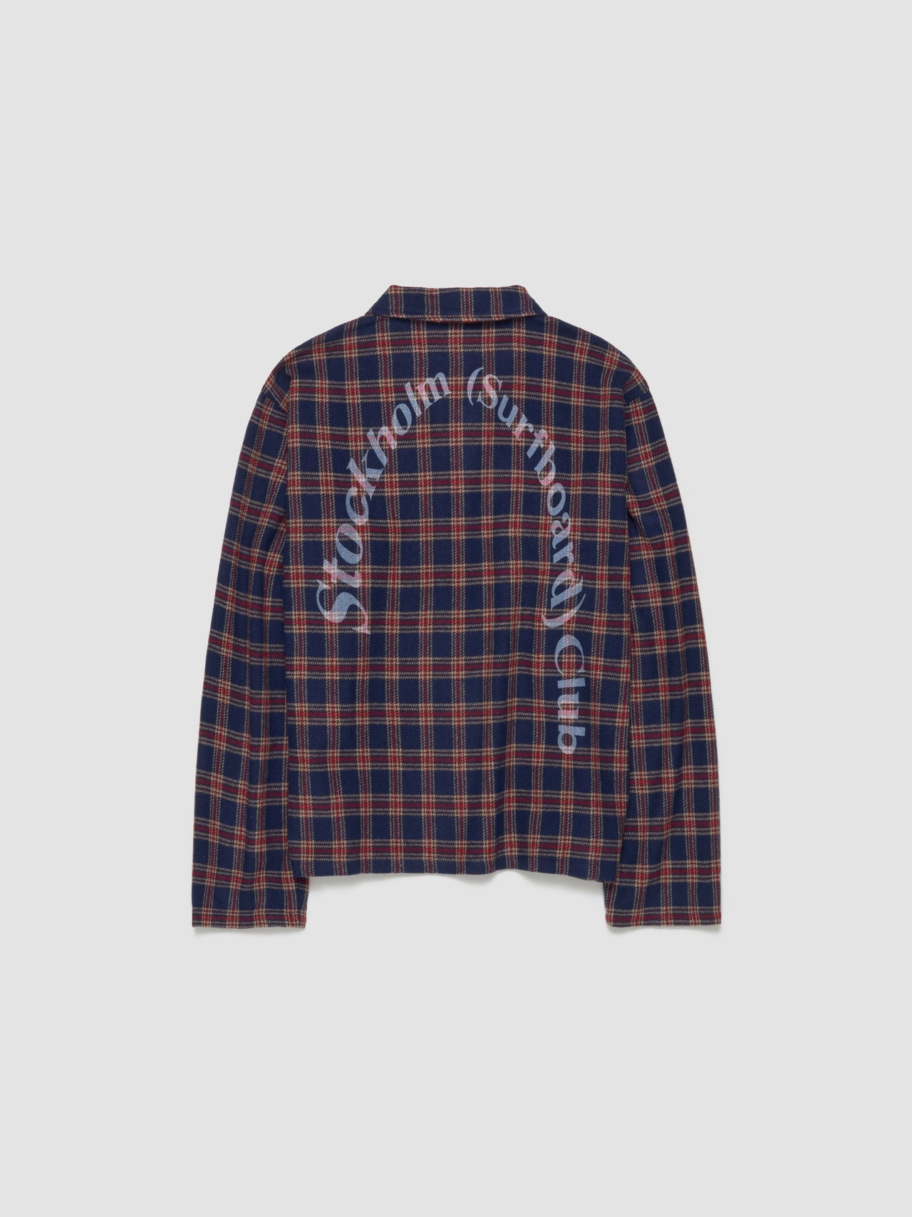 Club Overshirt in Red Blue Check