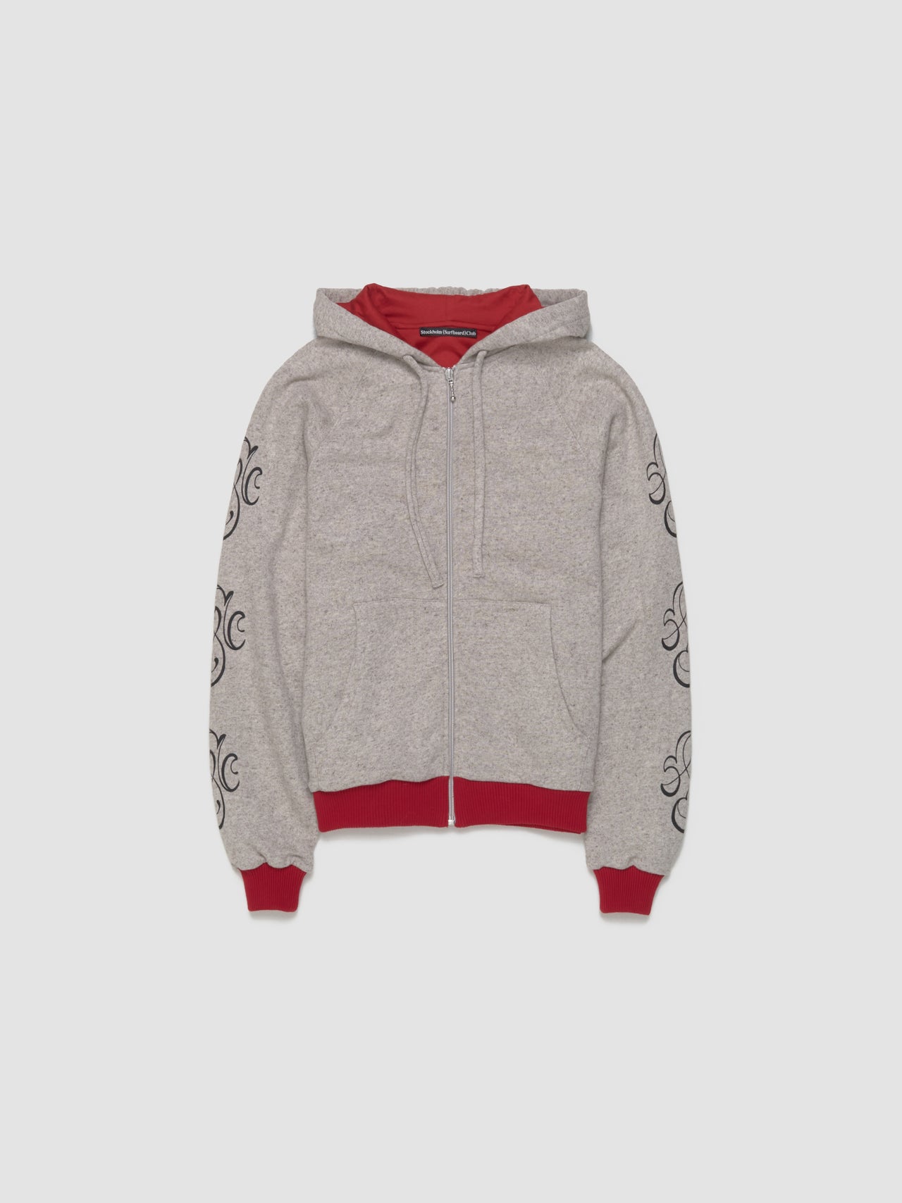 Jaja Zip-Up Hoodie in Grey Melange