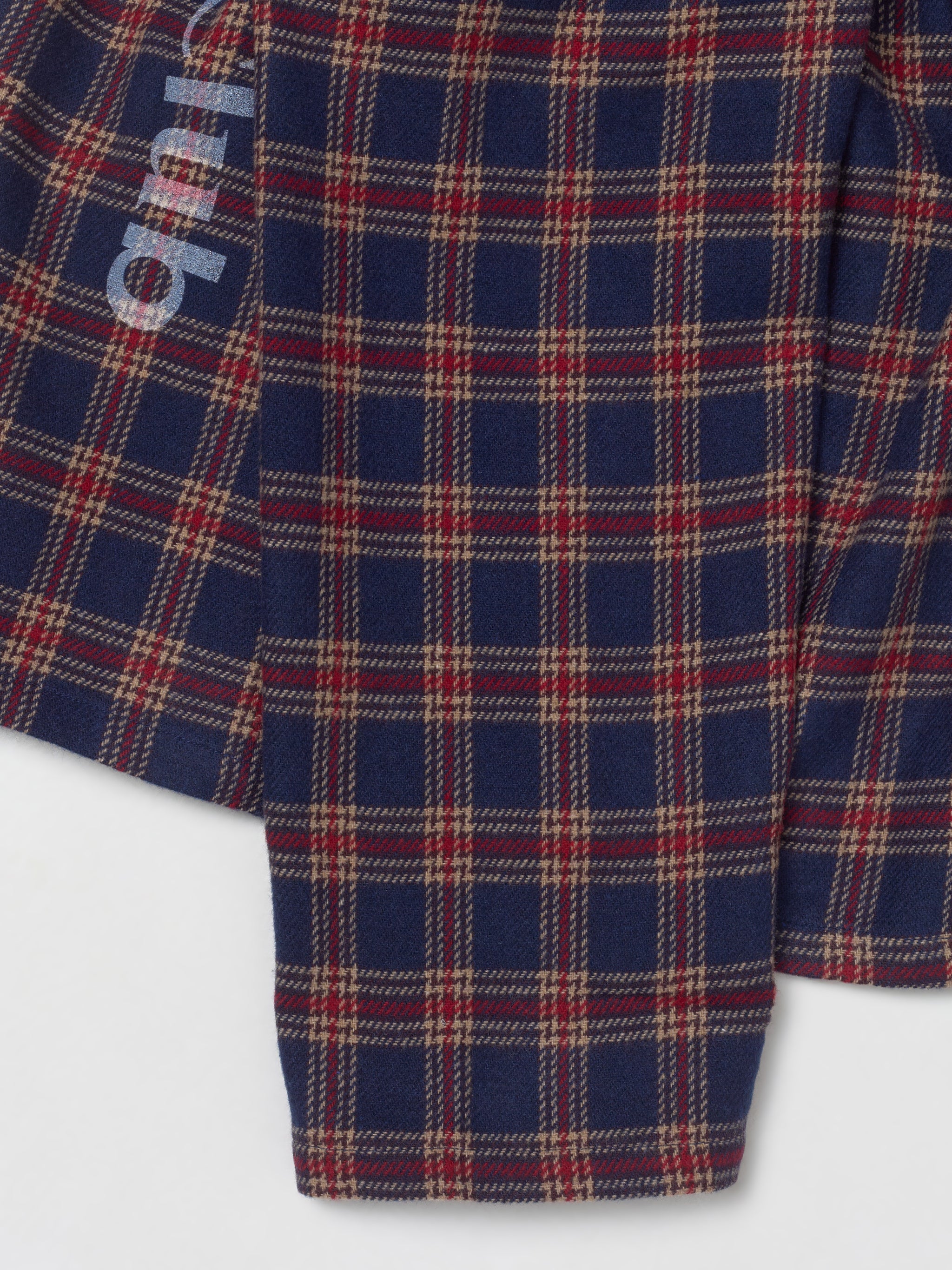 Club Overshirt in Red Blue Check