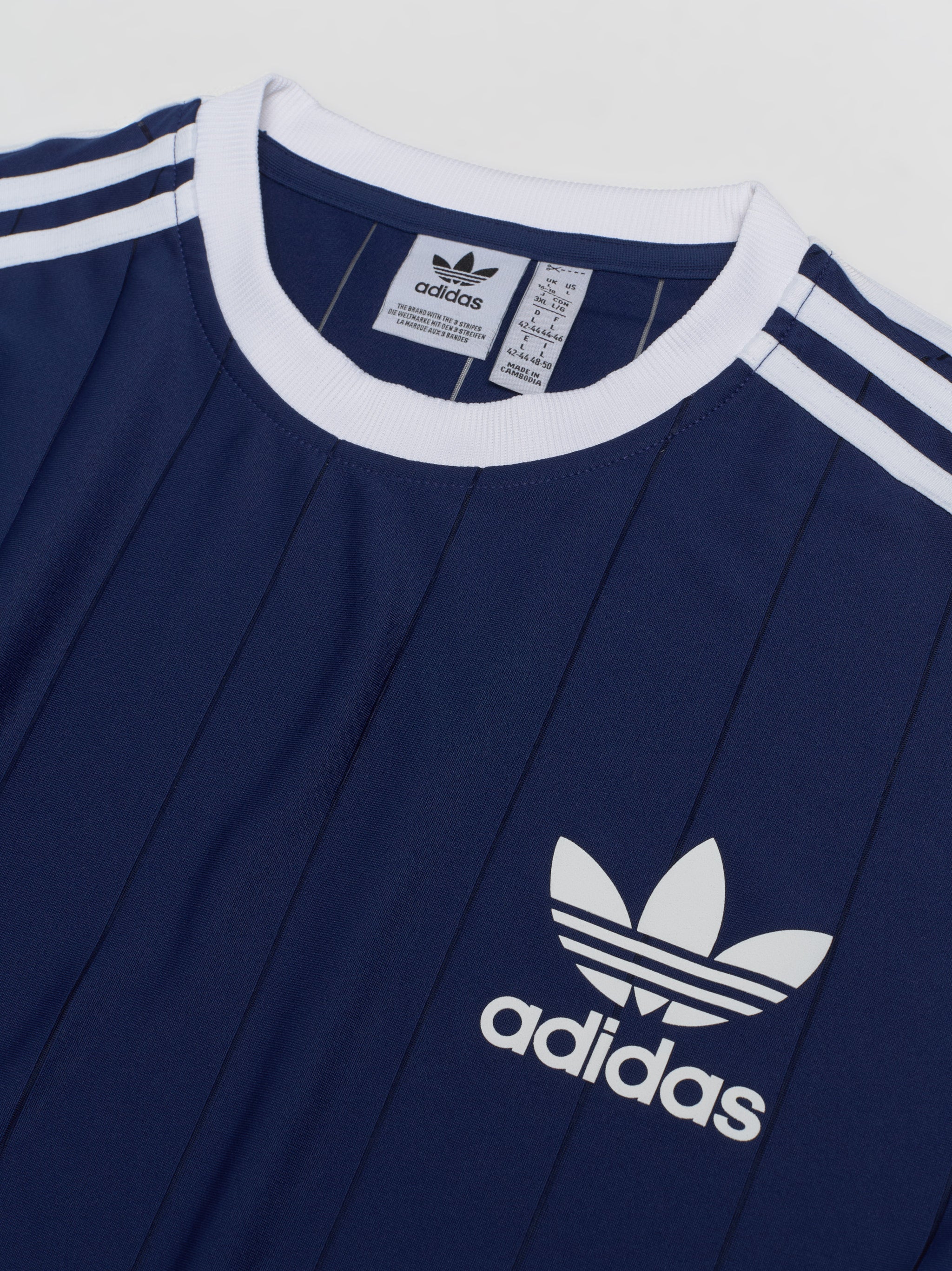 3-Stripes Pinstripe T-Shirt in Dark Blue