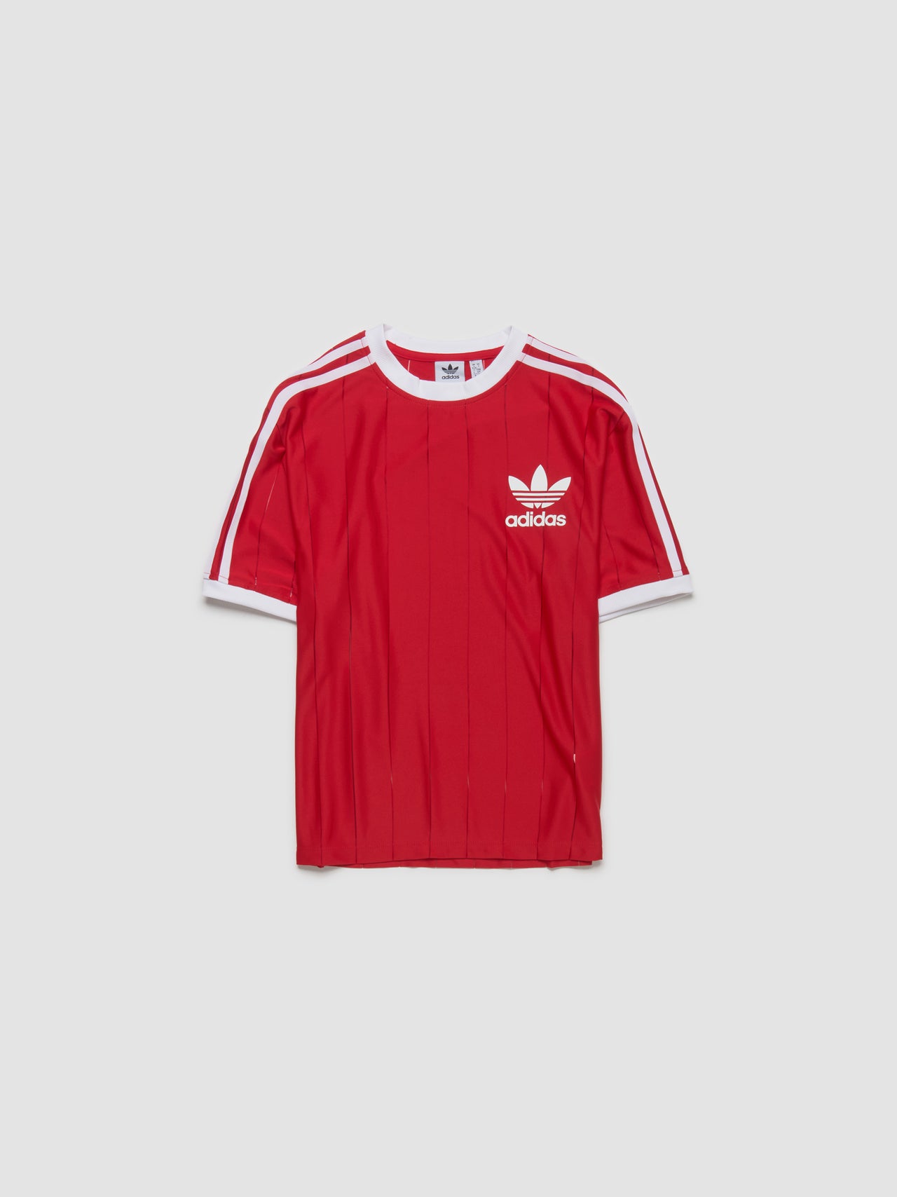 3-Stripes Pinstripe T-Shirt in Better Scarlet