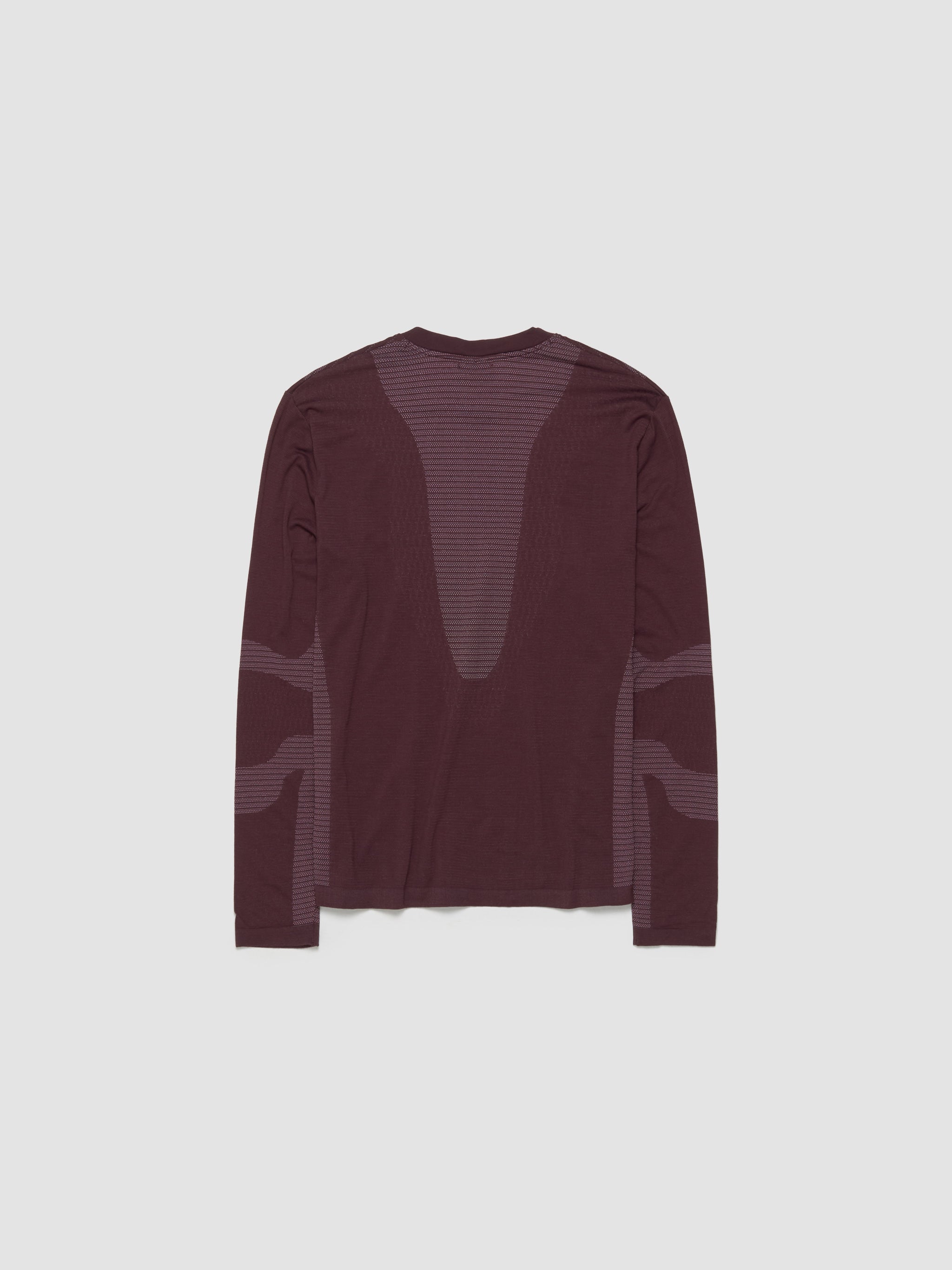 Men's Delta River Longsleeve T-Shirt in Burgundy Crush & Beyond Pink