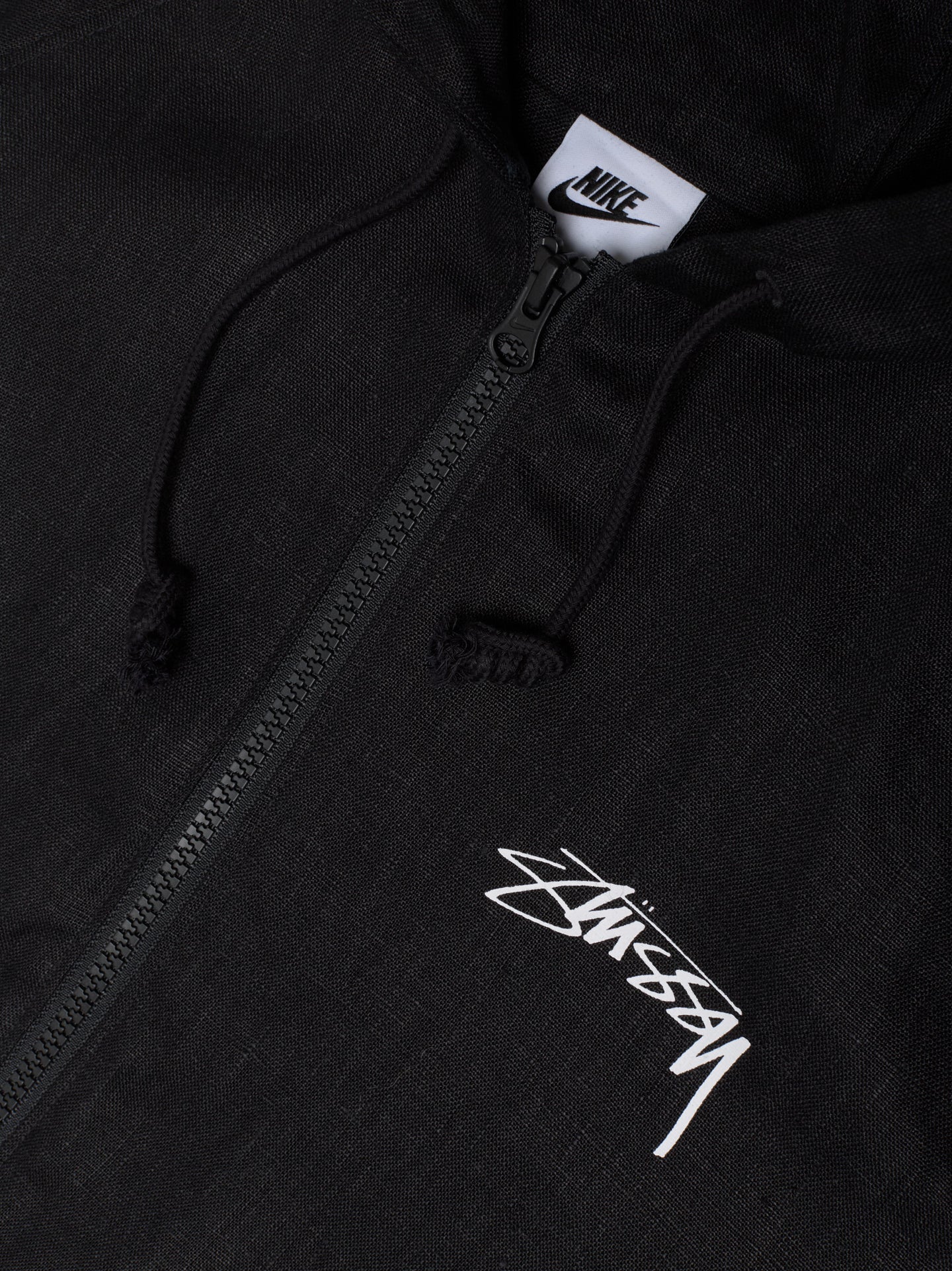 x Stüssy Linen Shell Jacket in Black