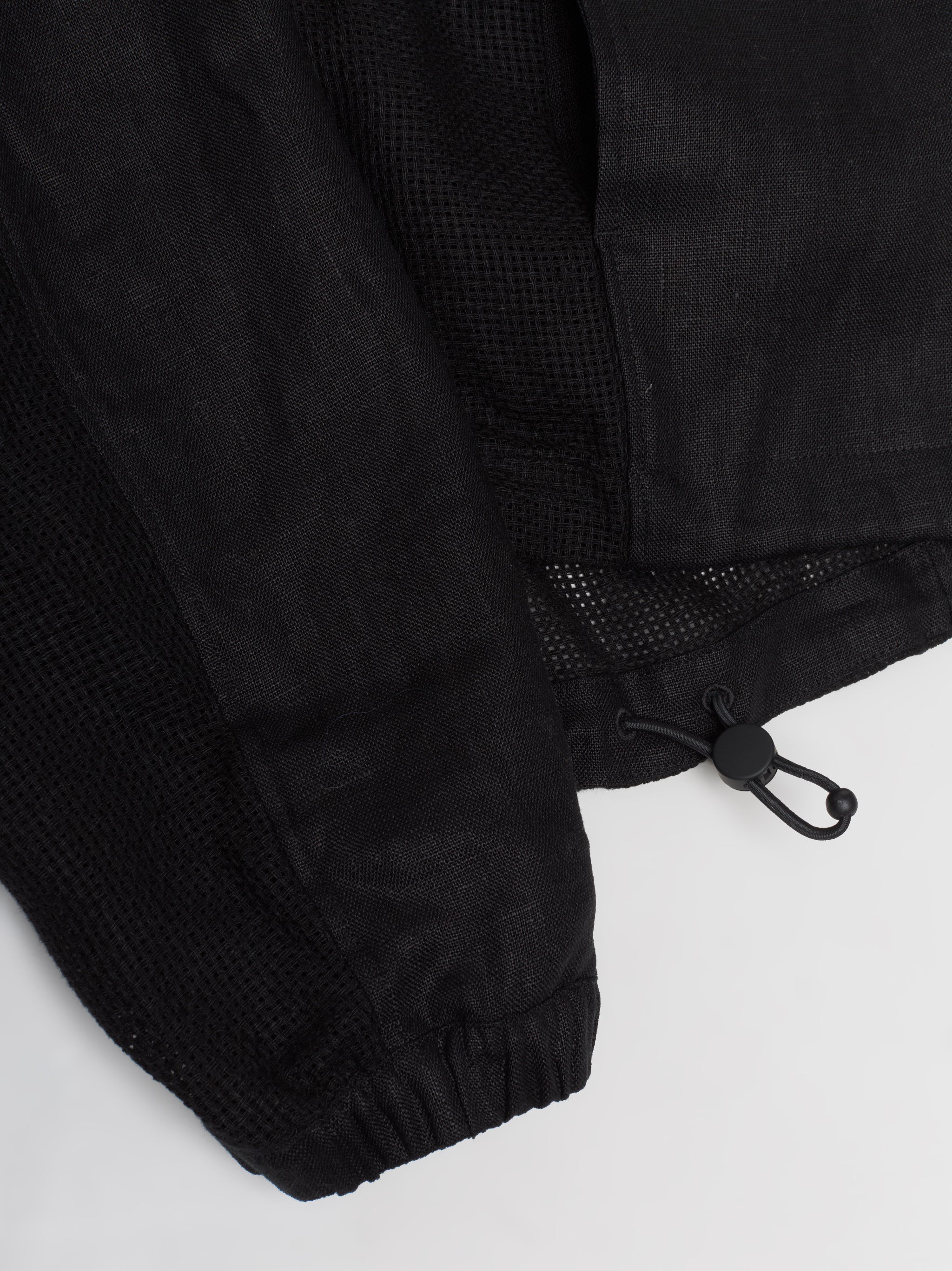 x Stüssy Linen Shell Jacket in Black