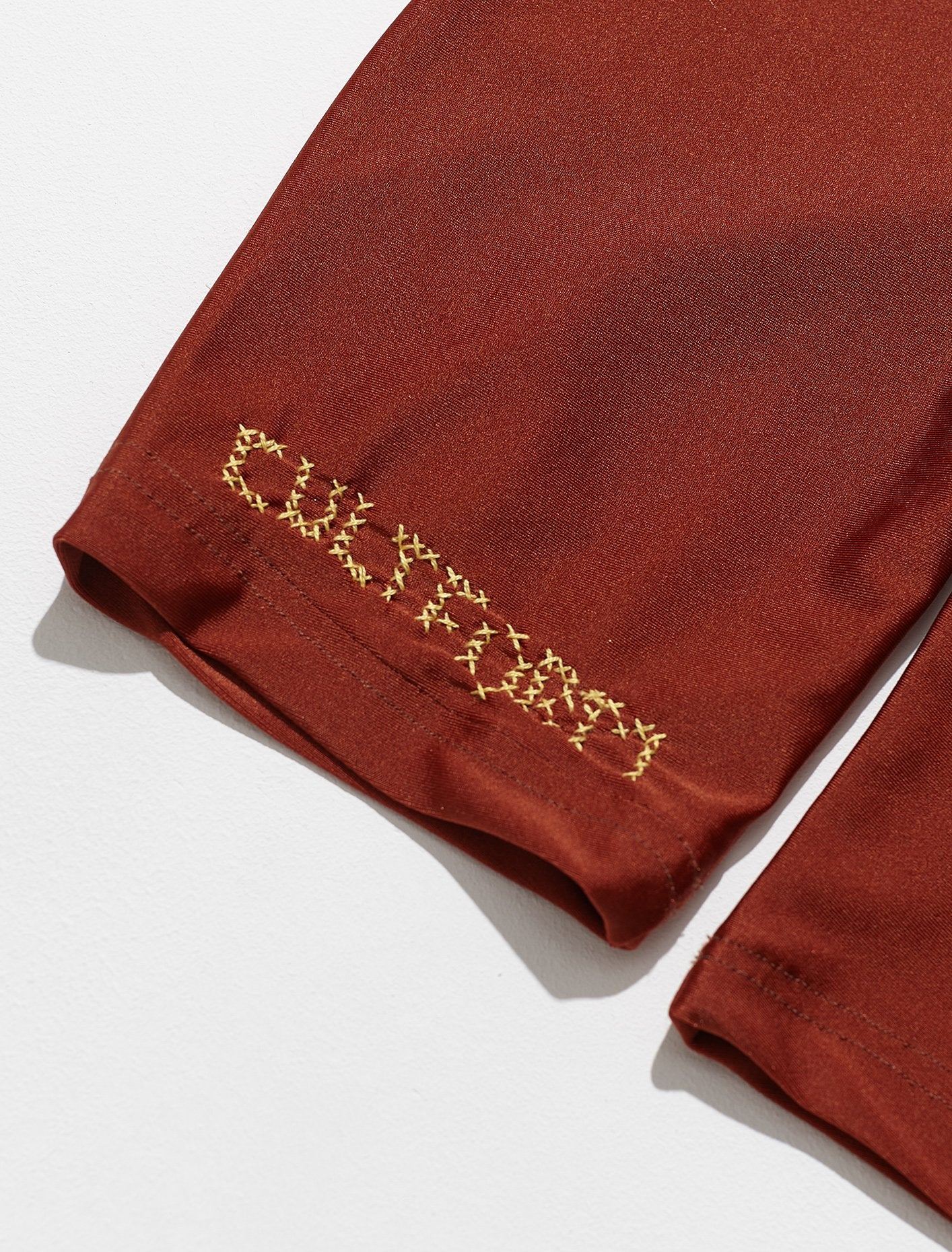 Yorgan Biker Tights in Terracotta