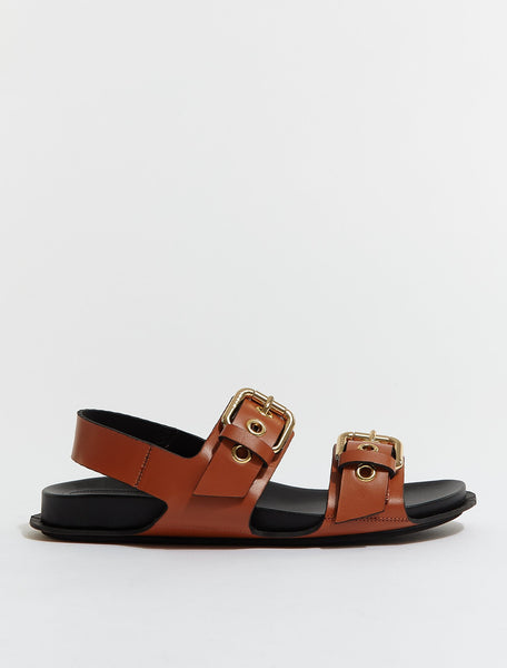 サンダル MARNI Men Sandals SNZU017302 BLACK Leather sandals in black - Marni | Mytheresa