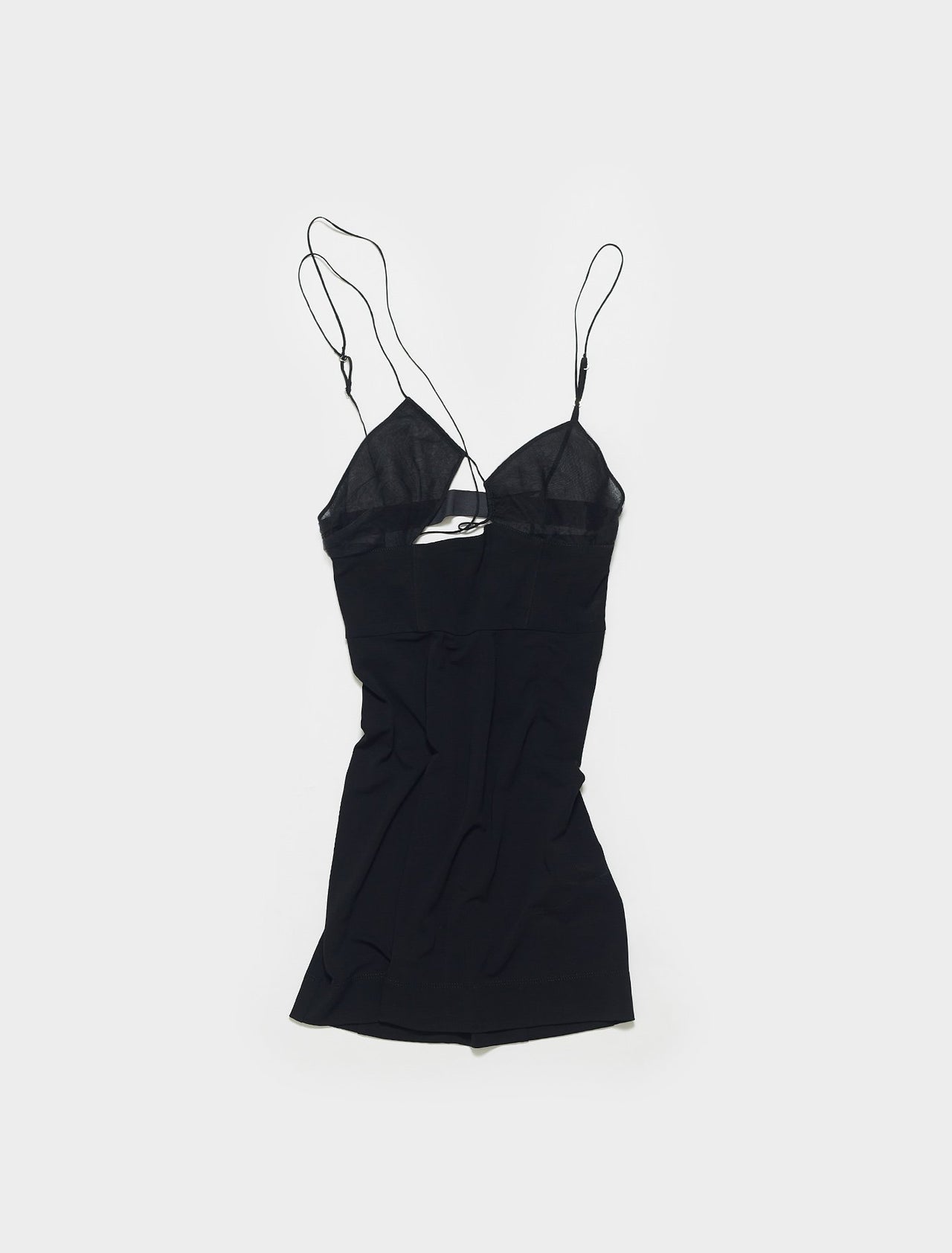 Fitted Bra Mini Dress in Black