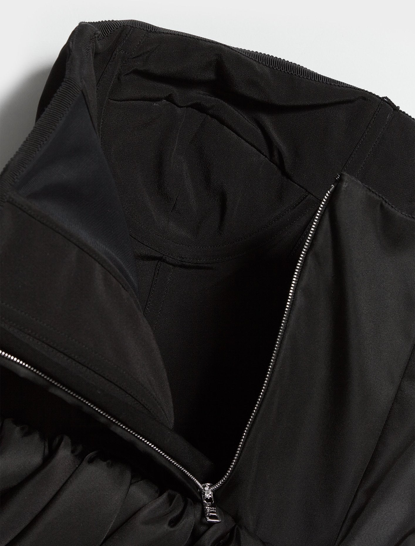 Re-Nylon Corset Dress in Black