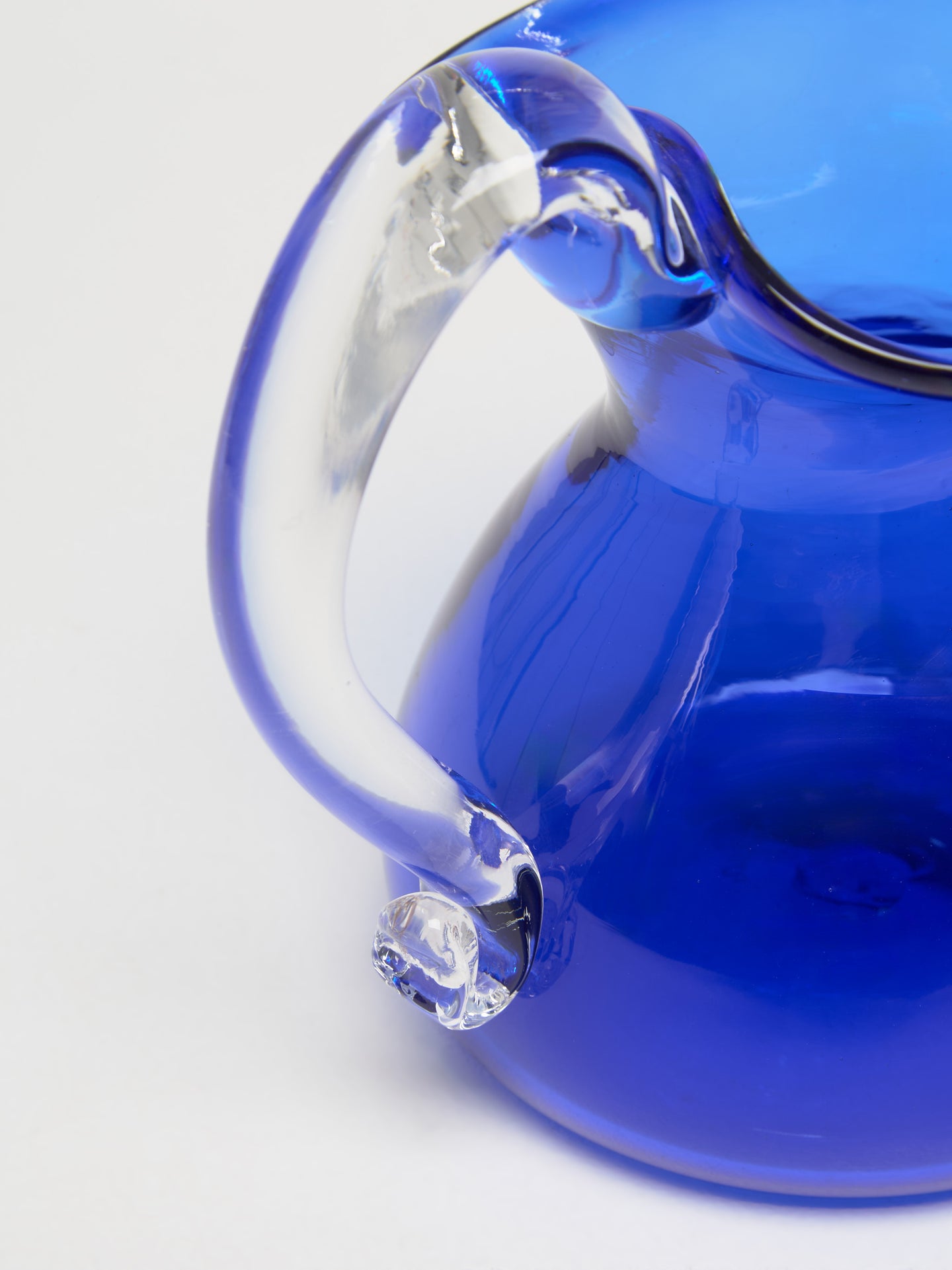 Michele Jug with Clear Handle in Sapphire