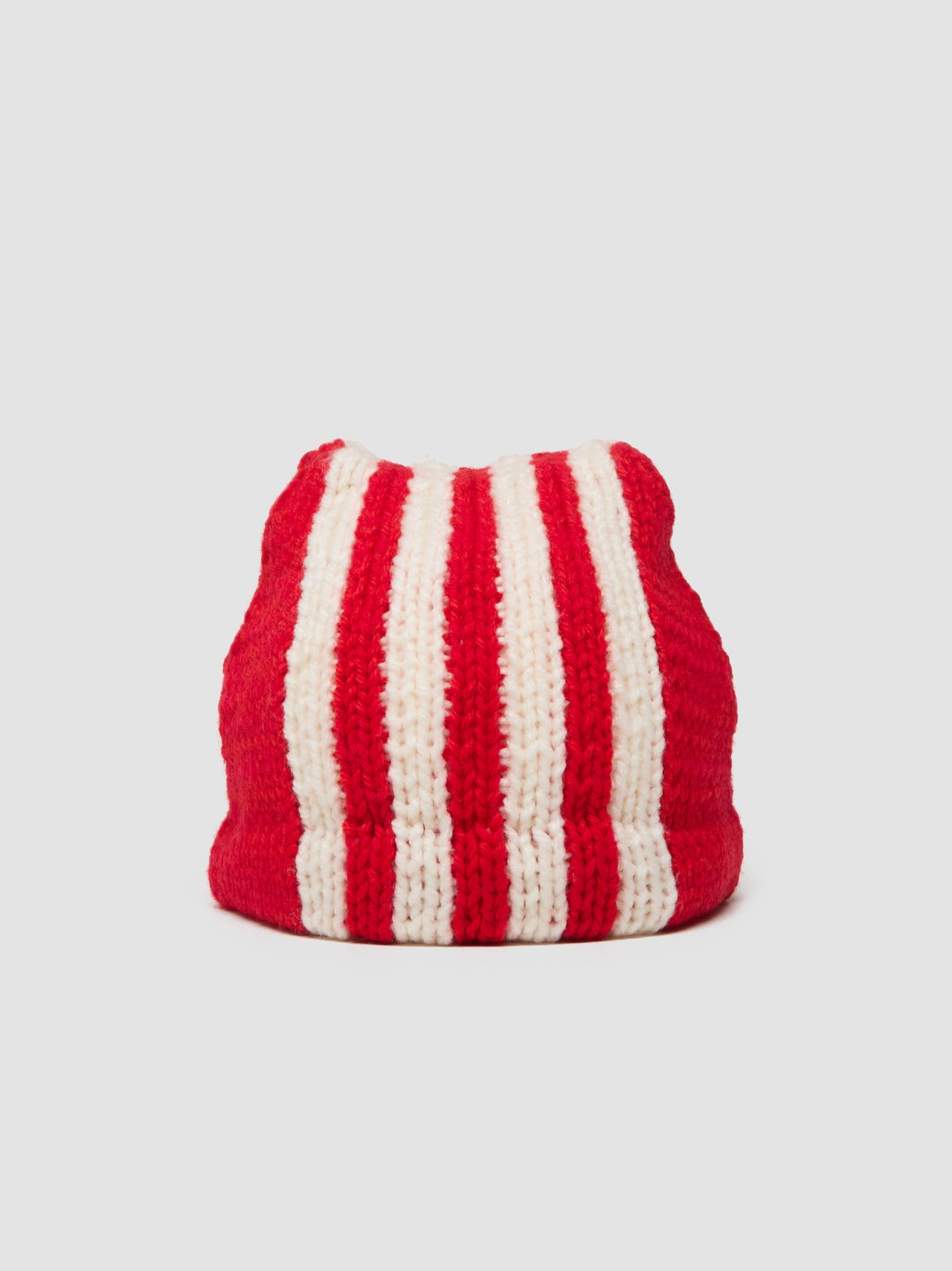 Hand Knitted Cap in Red