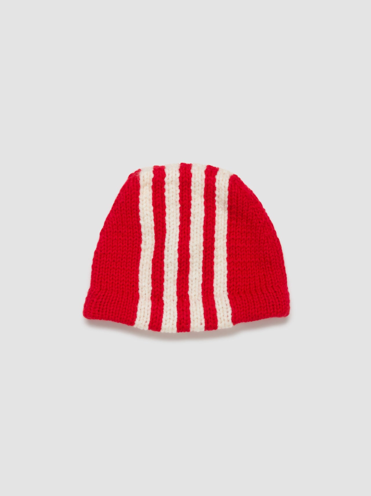 Hand Knitted Cap in Red