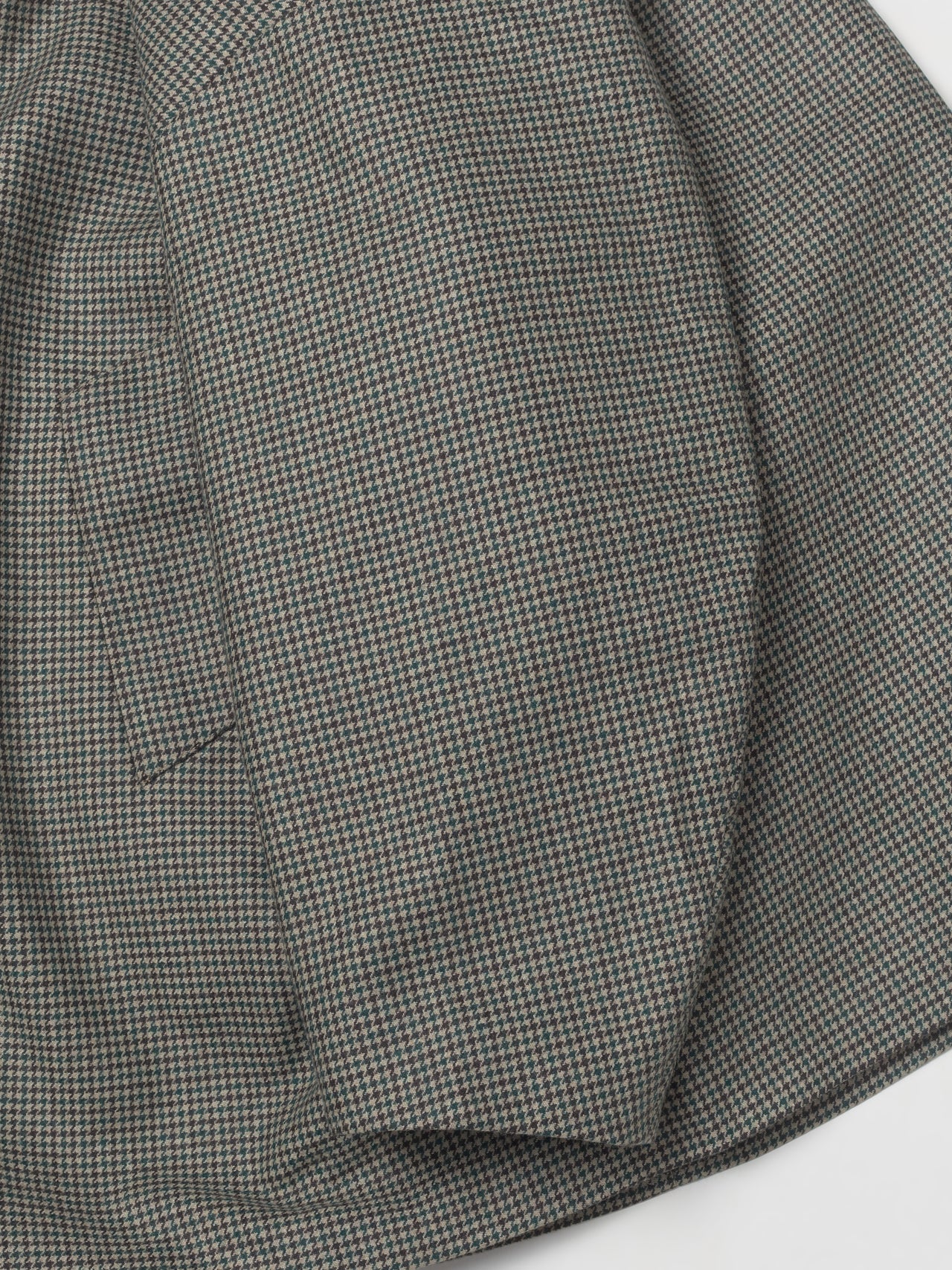 Houndstooth Woven Car Coat in Beige