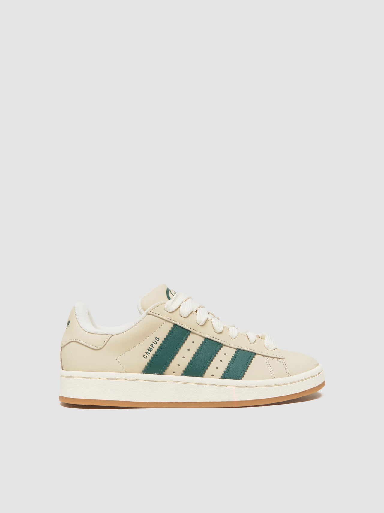 Campus 00s Sneaker in Cream White & Collegiate Green