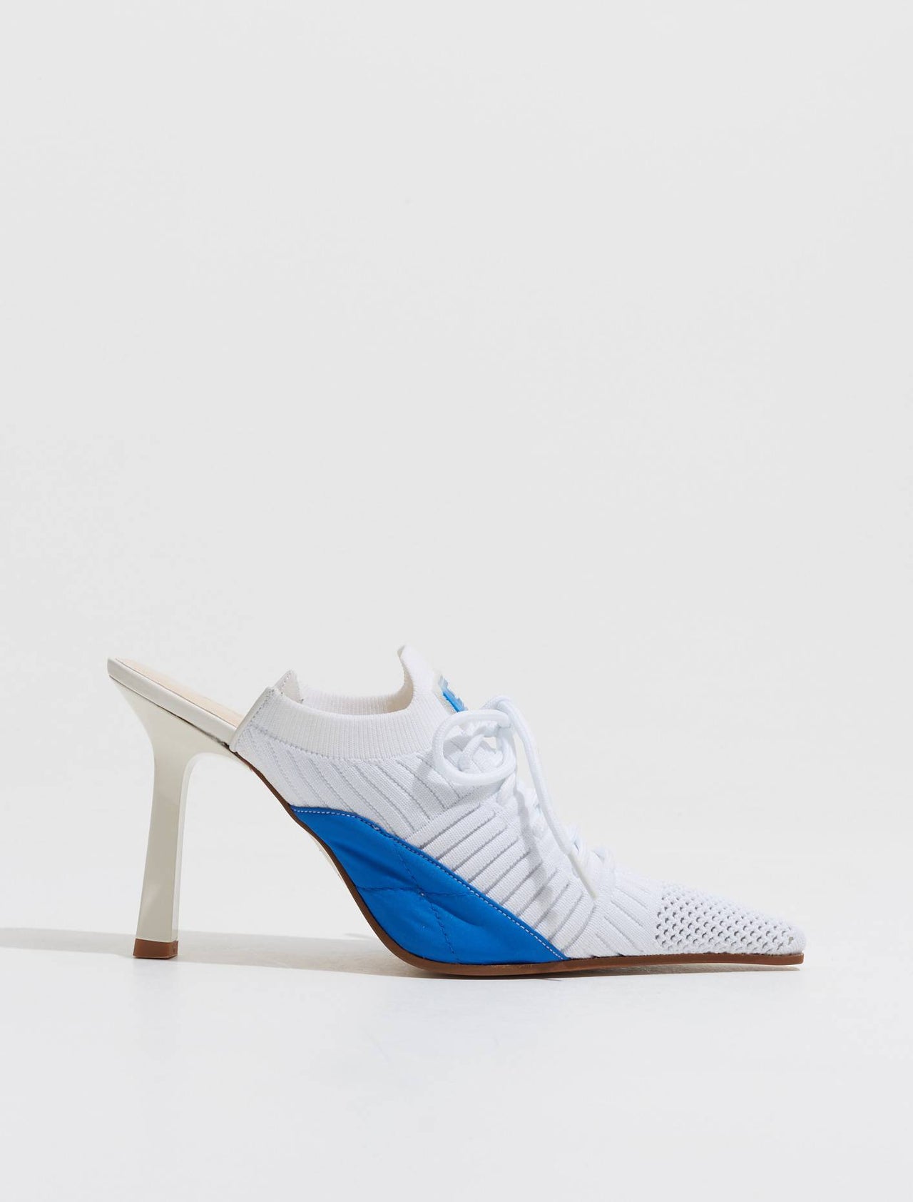 Olympia Upcycled Trainer Heels in White