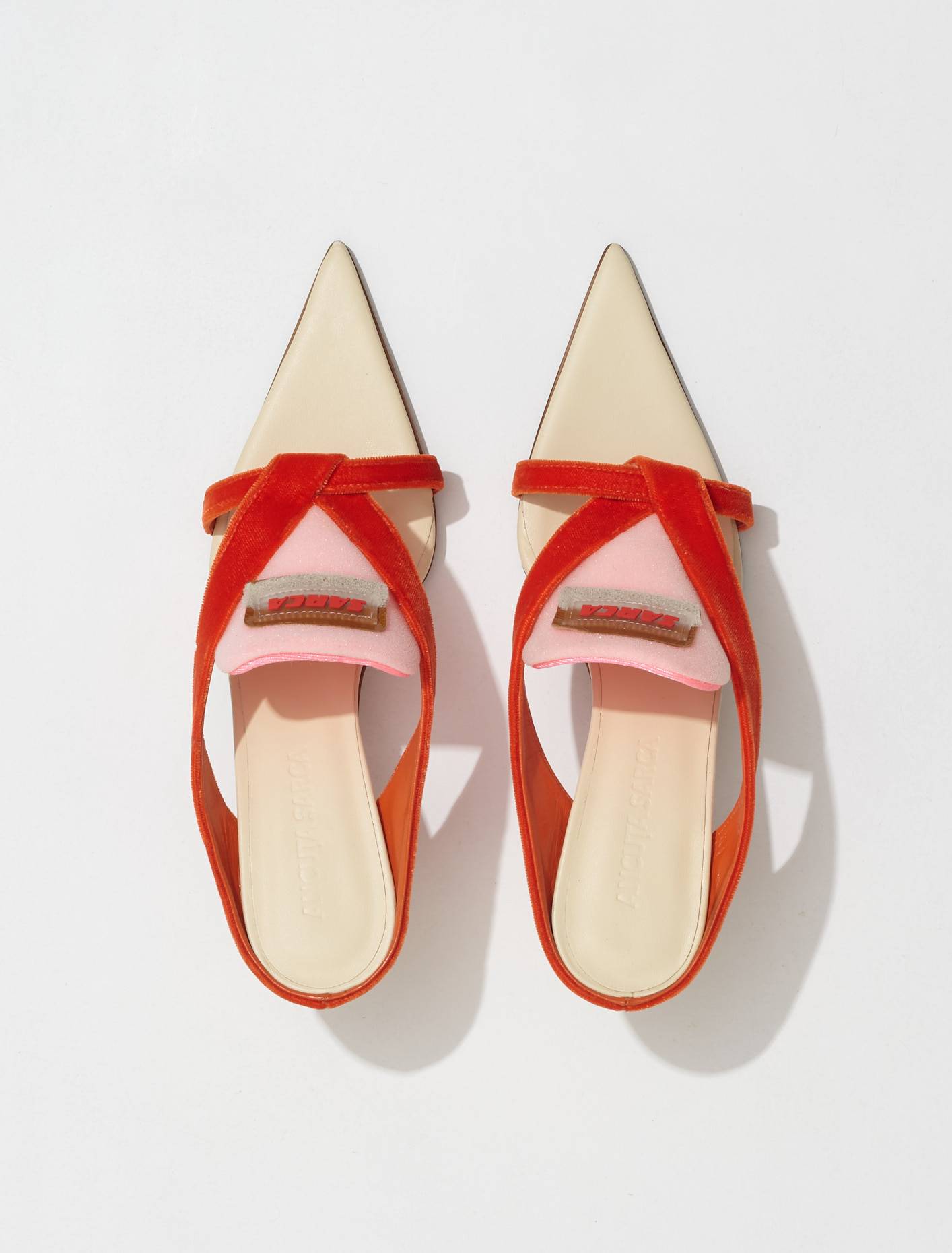 Sun Velvet Sandal in Sun Orange