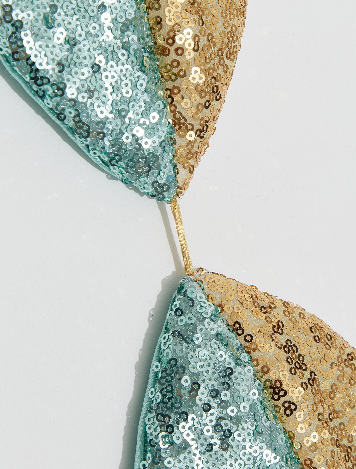 Oyster Bra in Gold Sequins