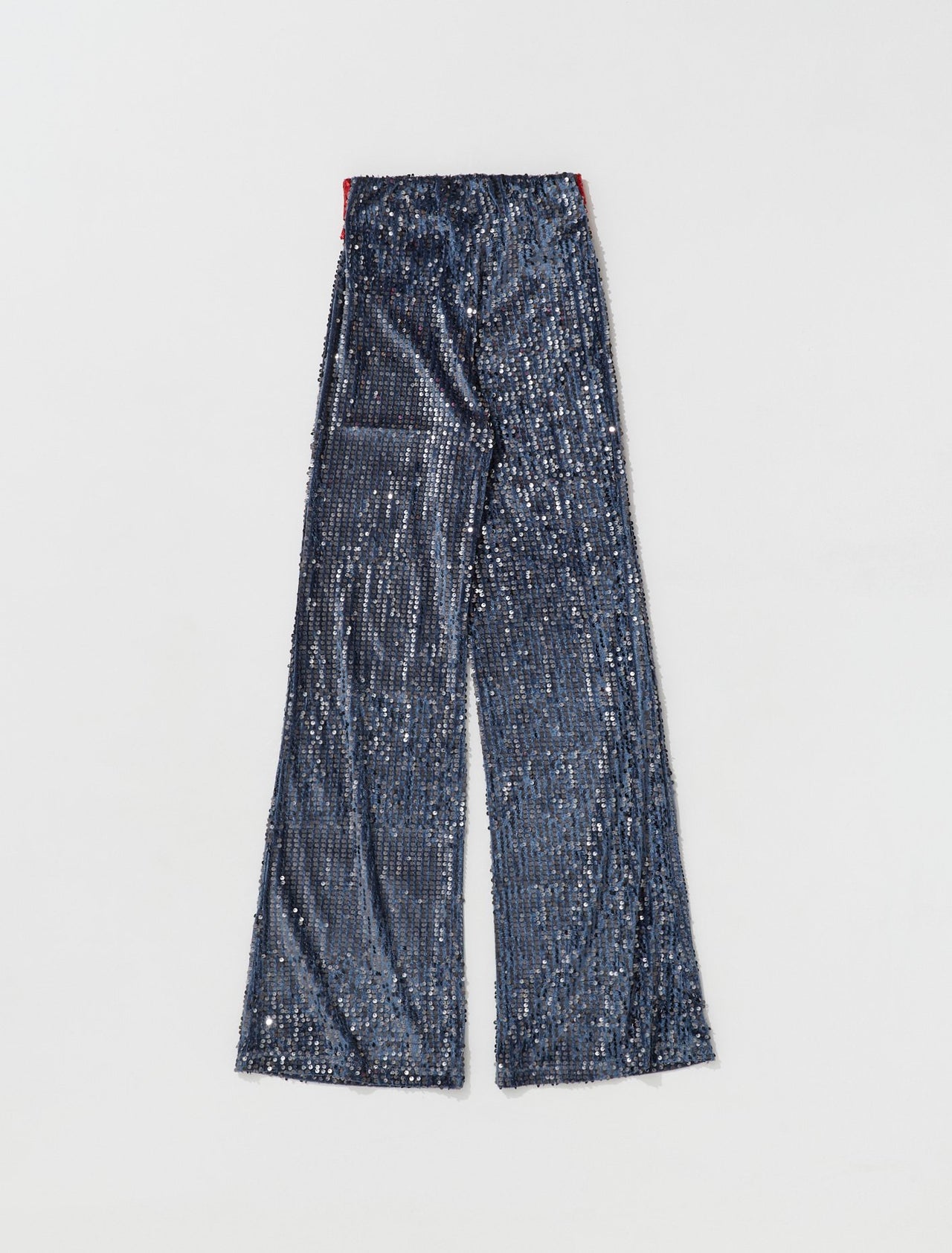 Trousers in Indigo Sequins