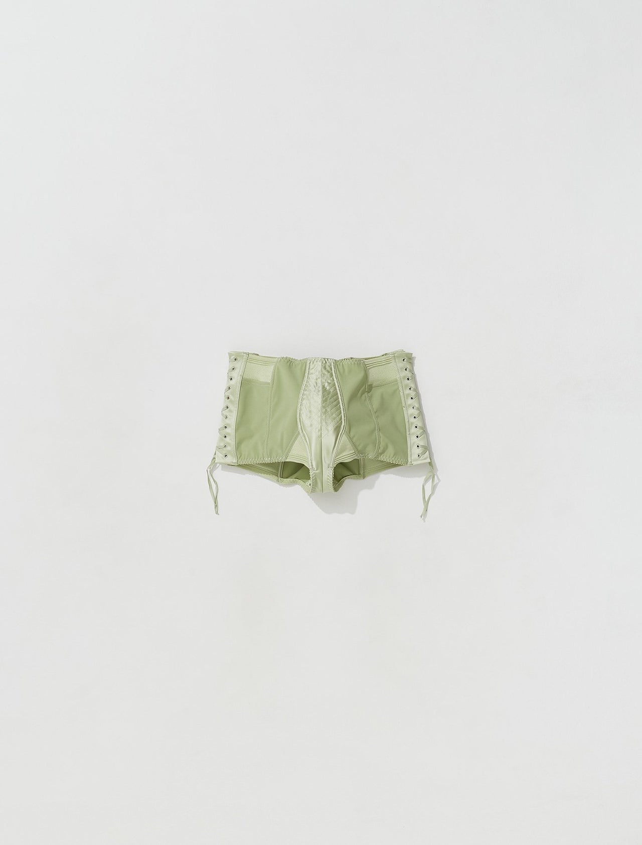 x Lotta Volkova Lace Up Shorts in Mint