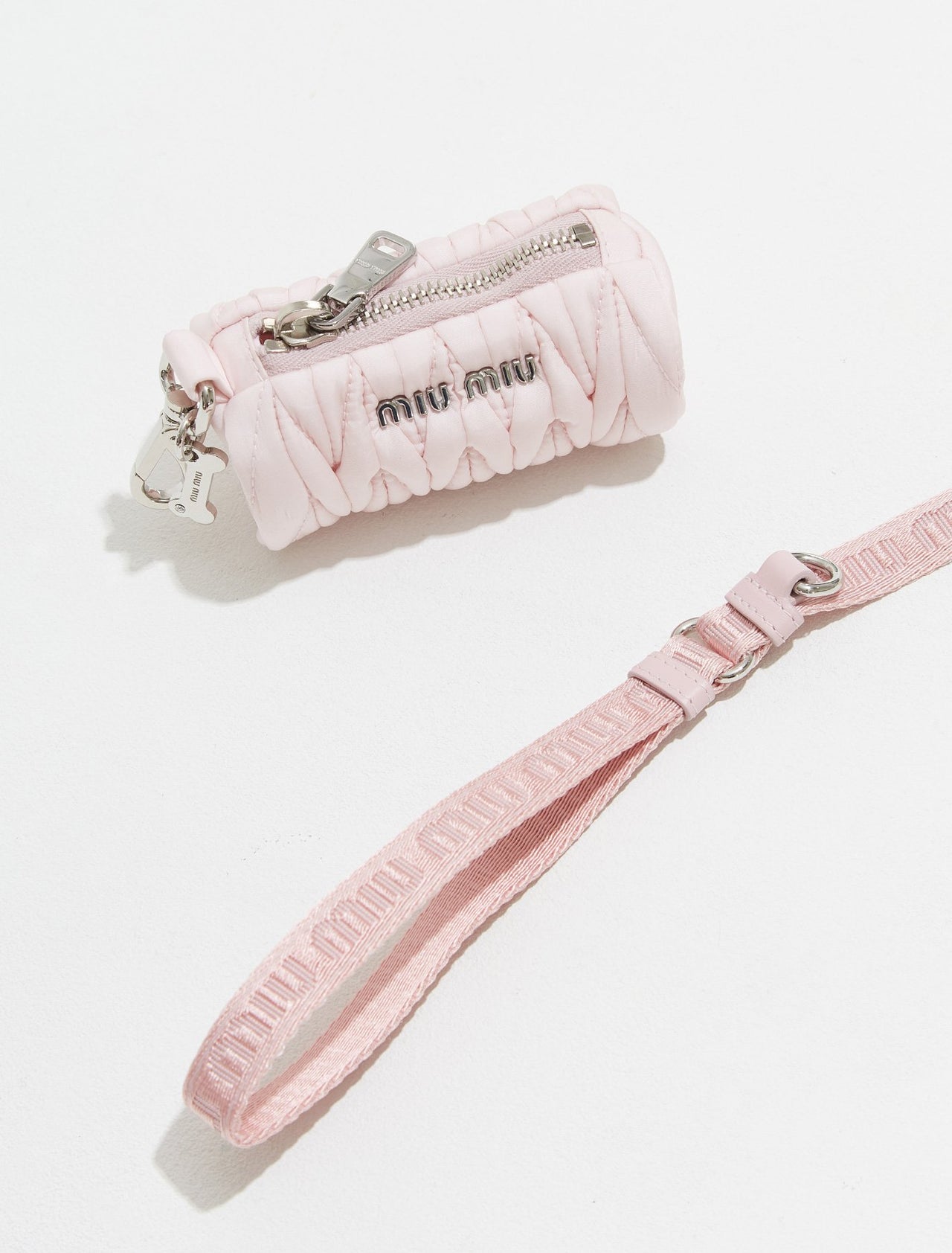 Woven Tape Leash in Alabaster