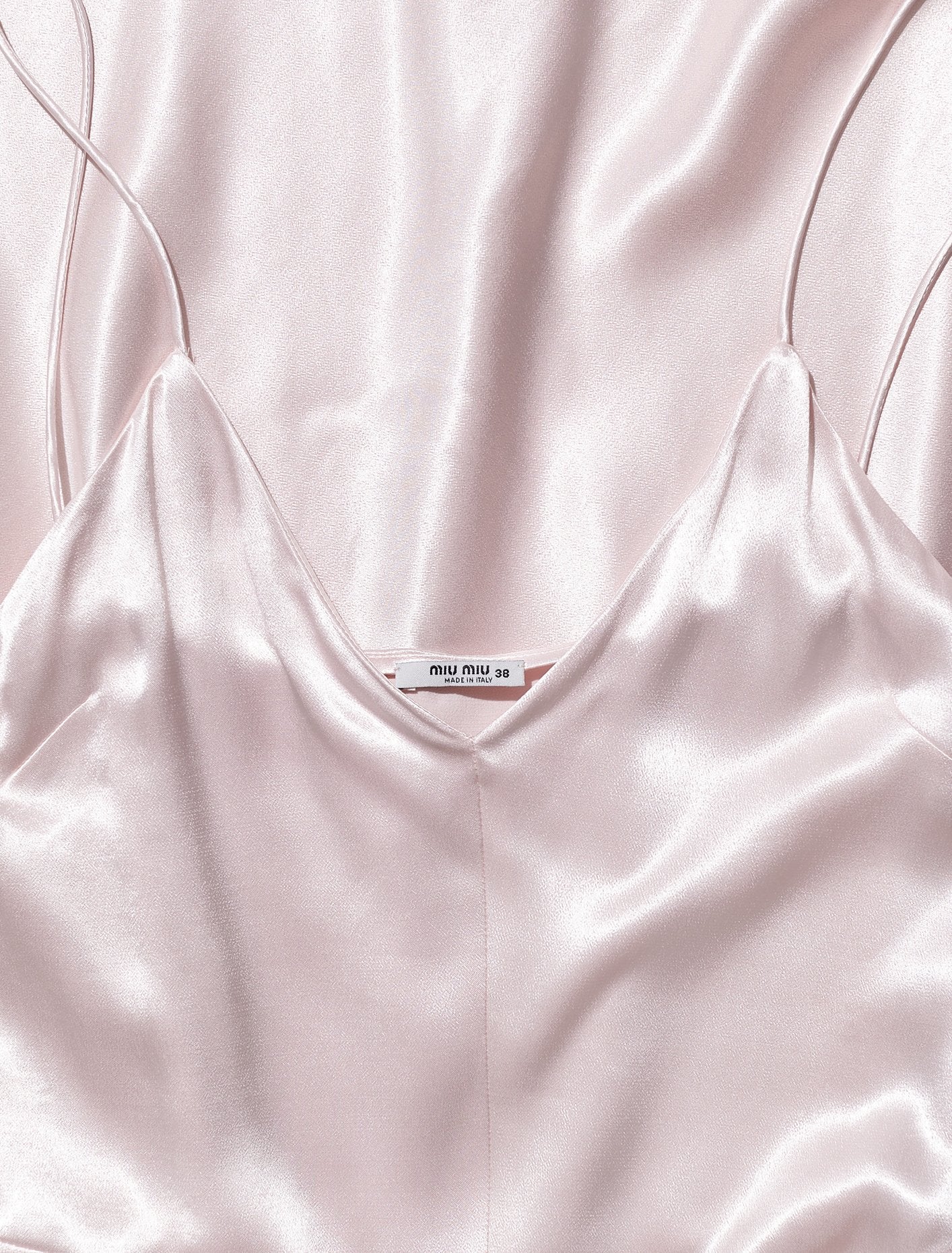 Satin Slip Dress in Blush Pink