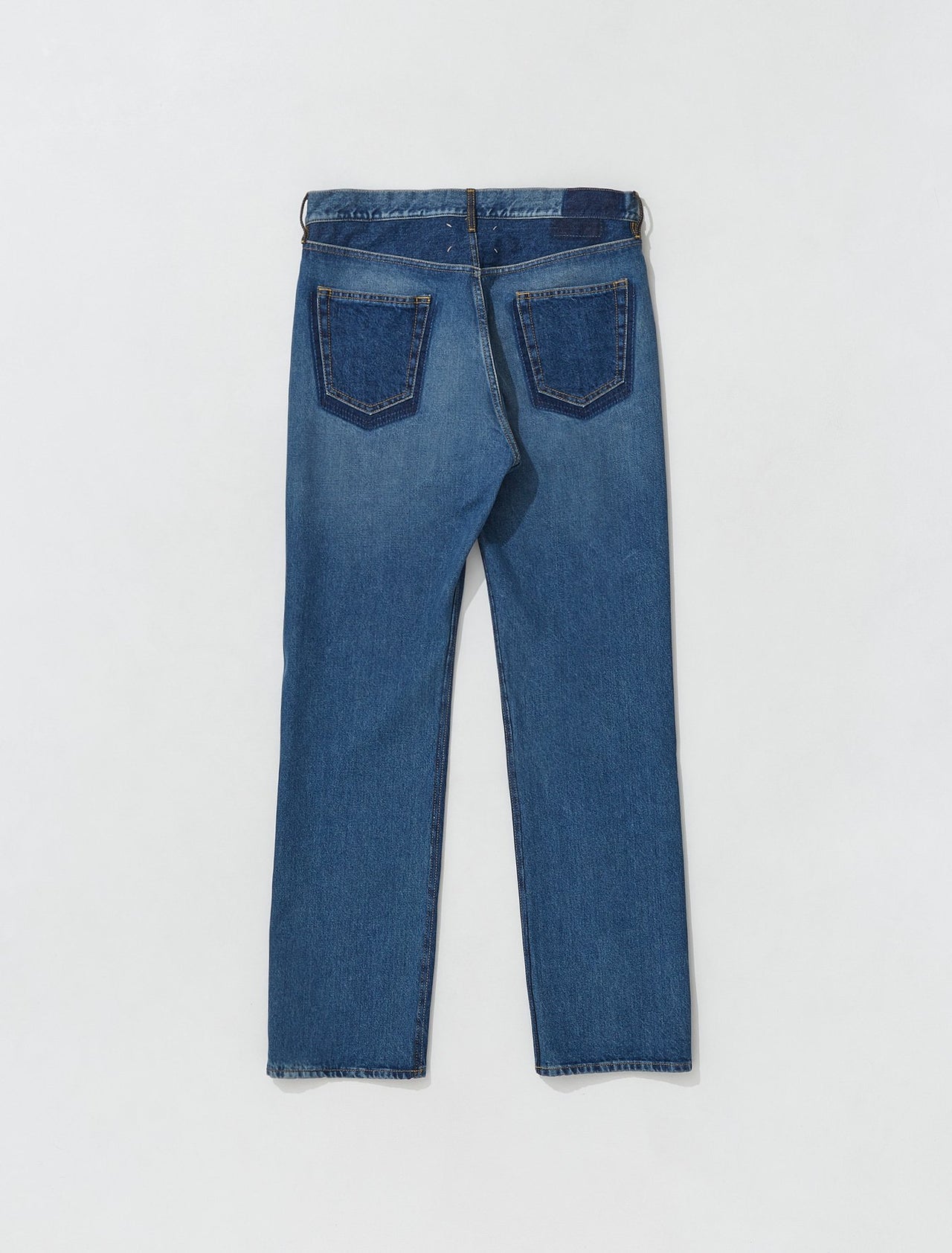 Two-Tone 5 Pocket Jeans in Raw Indigo