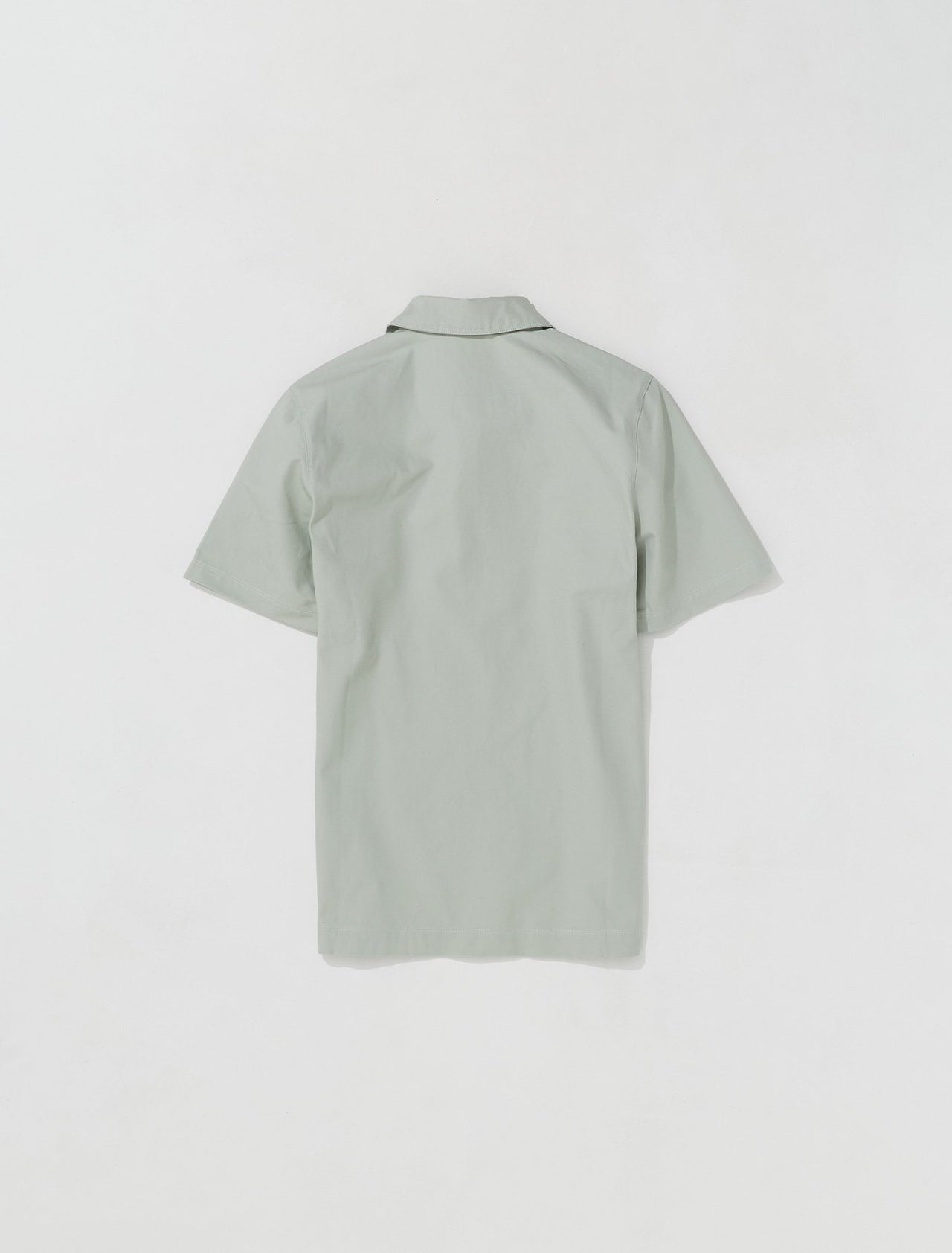 1/2 Zip Heavyweight Overshirt in Seafoam