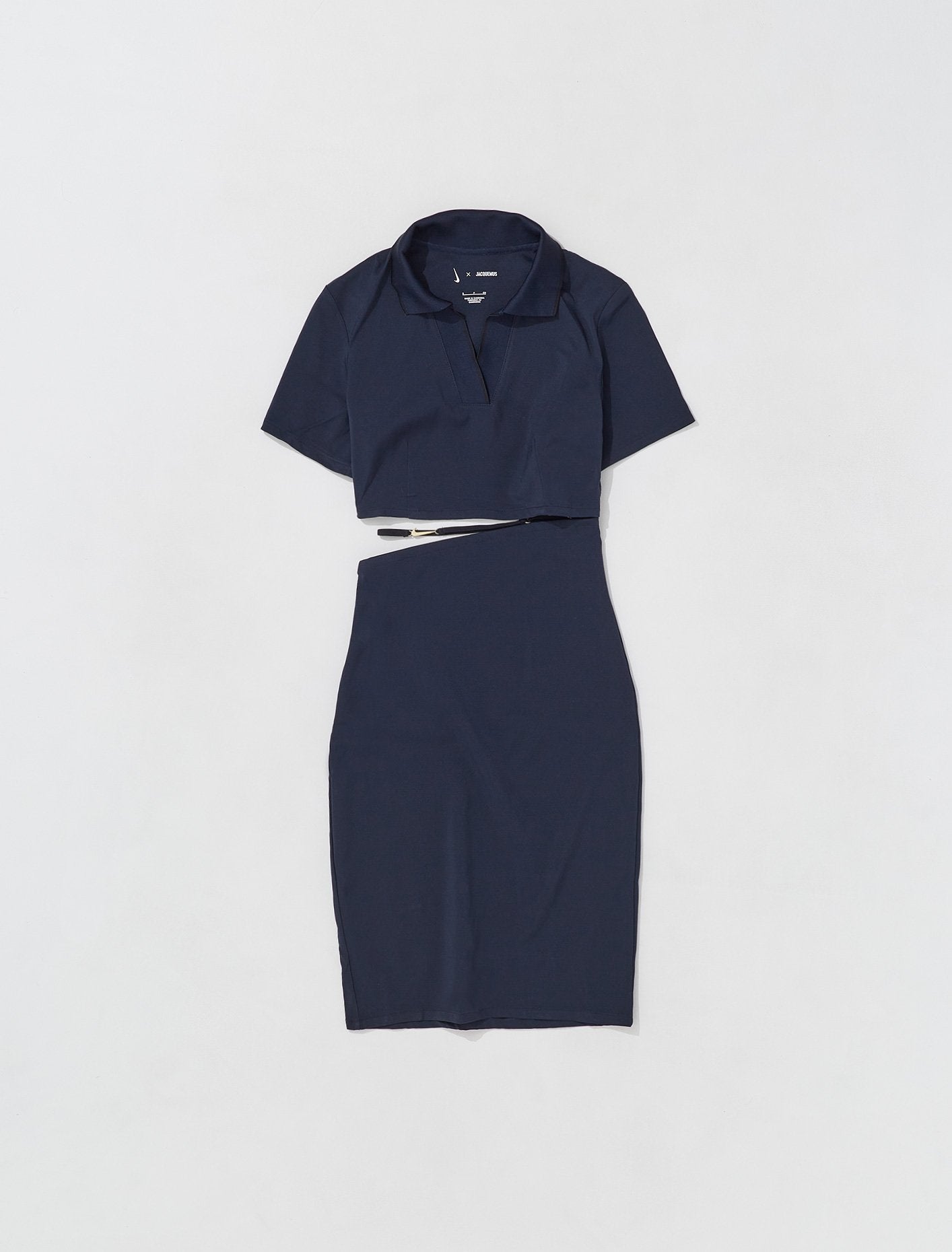 x Jacquemus Polo Dress in Dark Obsidian