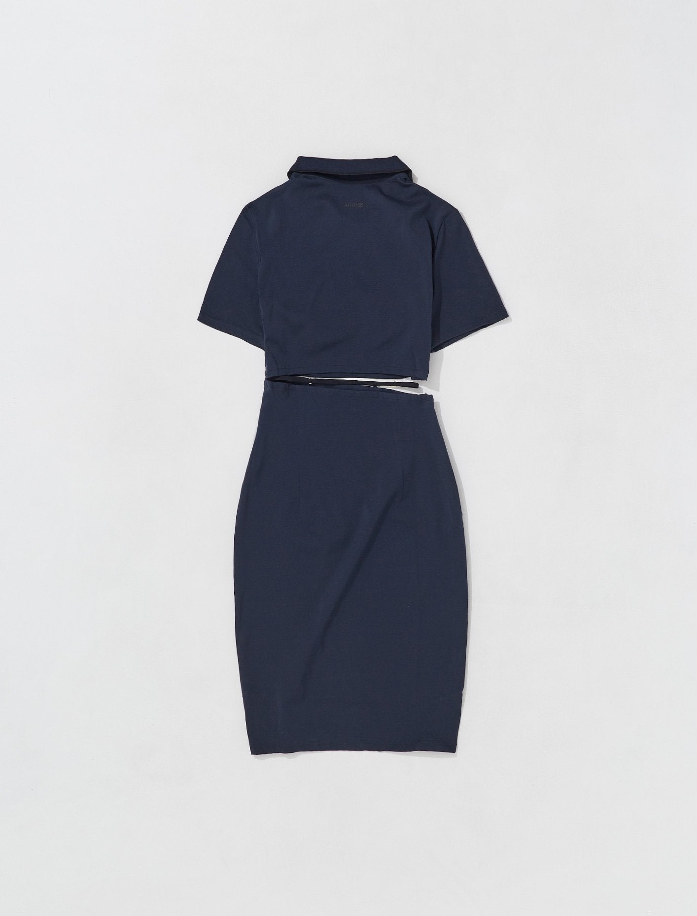 x Jacquemus Polo Dress in Dark Obsidian