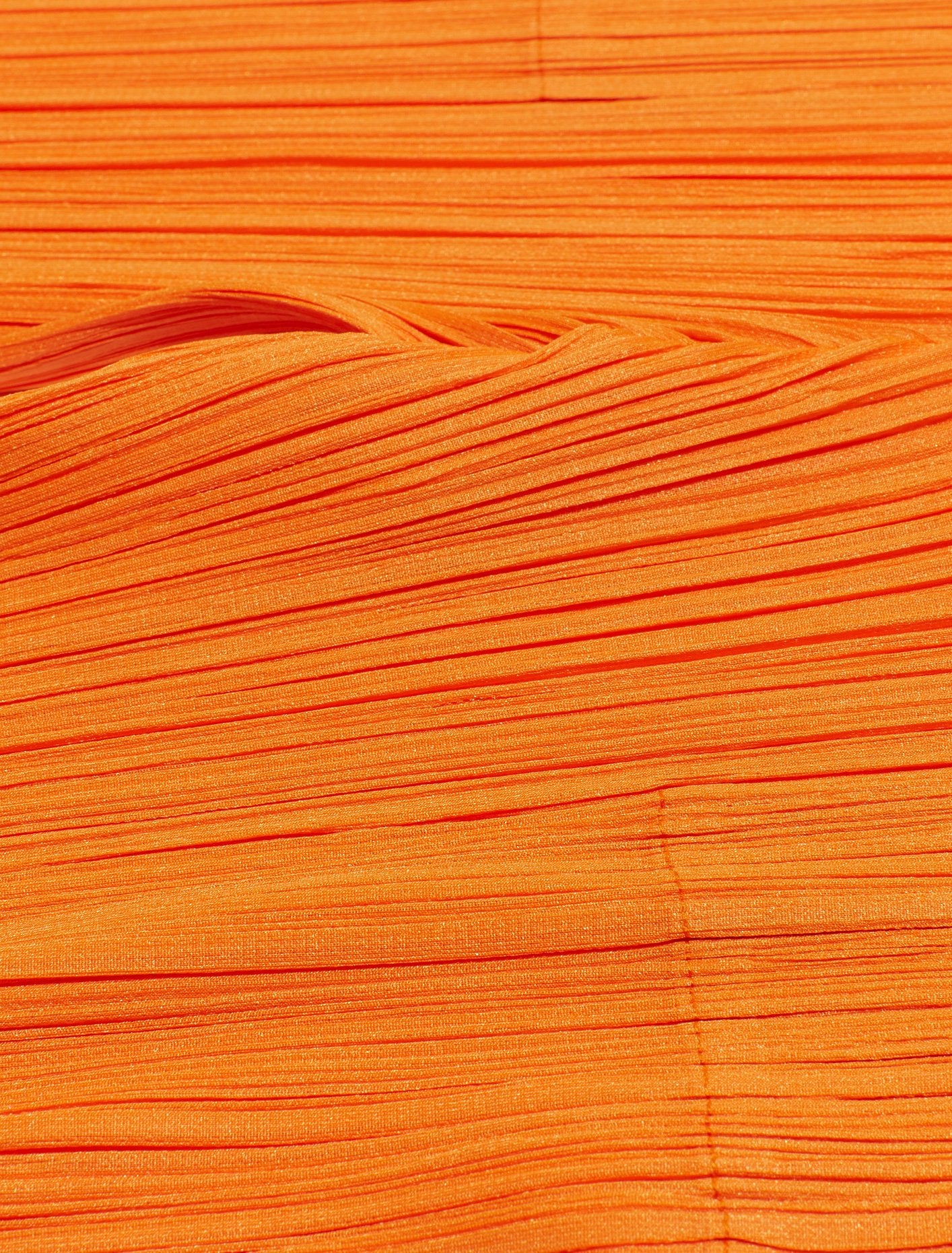 Pleated Trousers in Yellow Orange