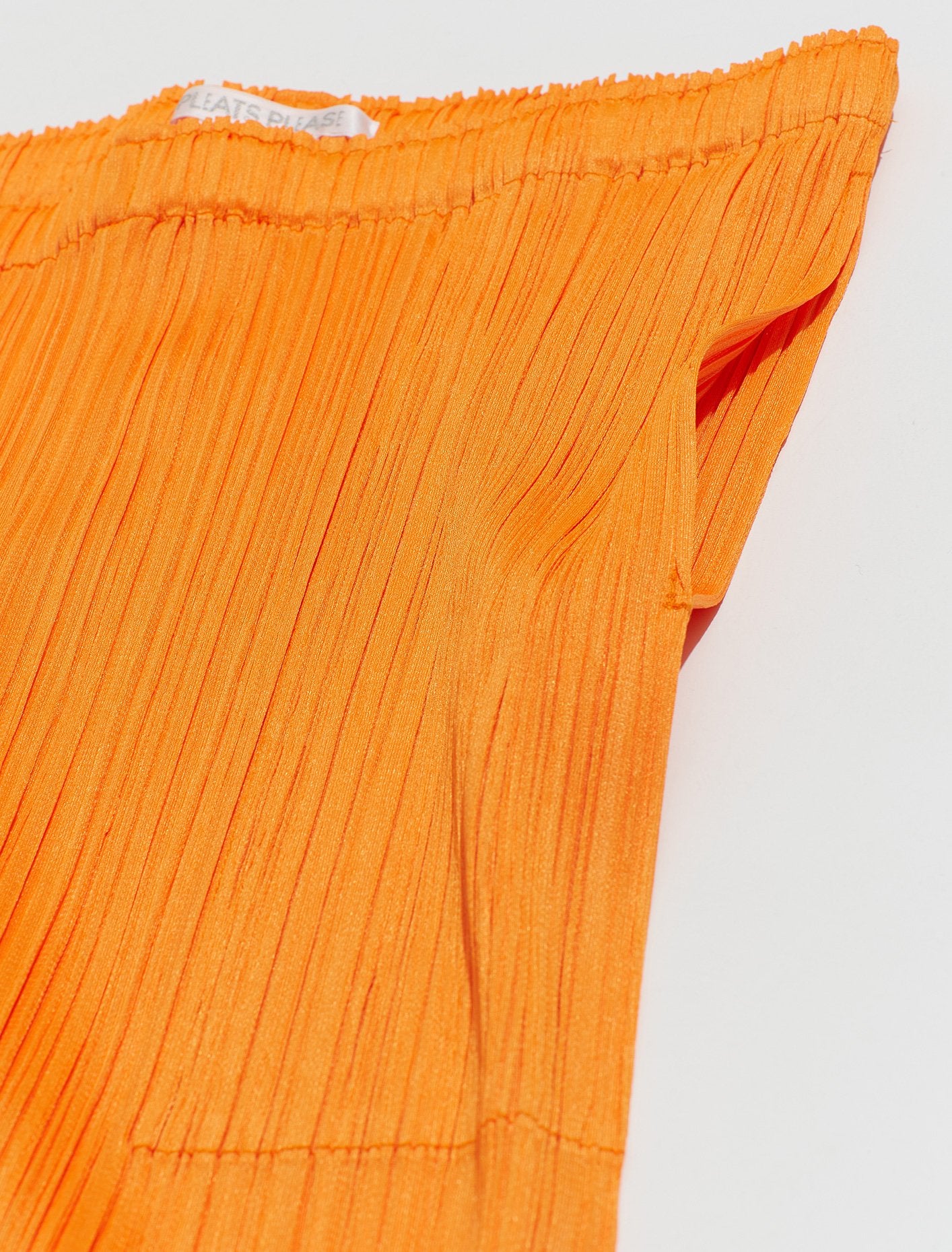 Pleated Trousers in Yellow Orange