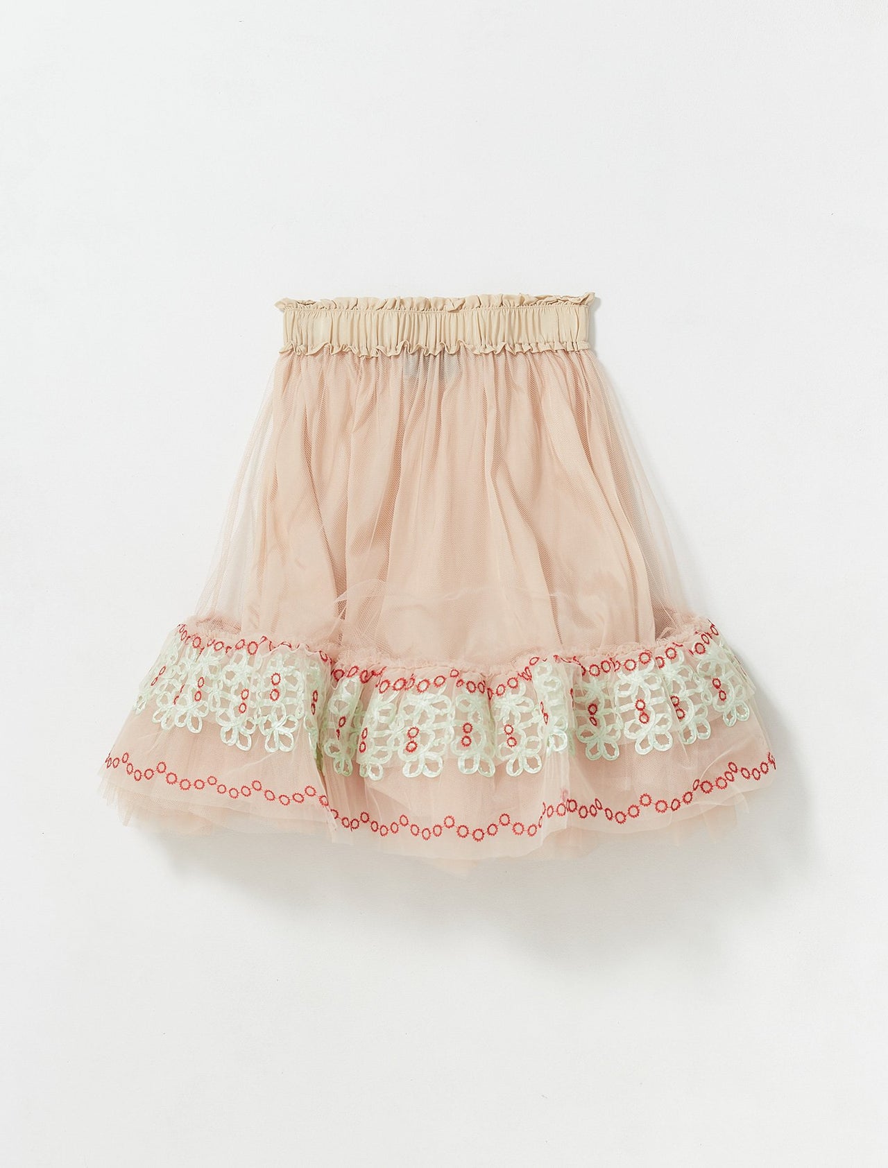 Short Ballet Tutu Skirt in Nude