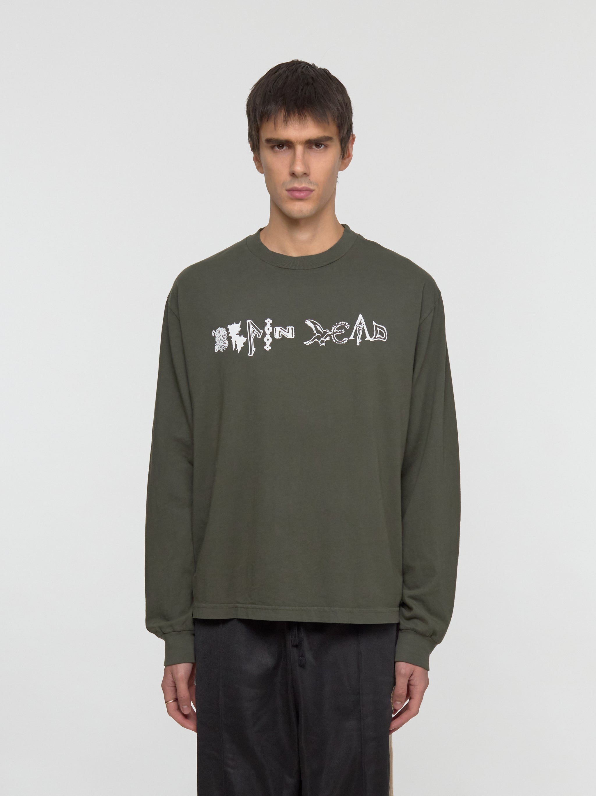 Earth Wisdom Longsleeve T-Shirt in Dark Green