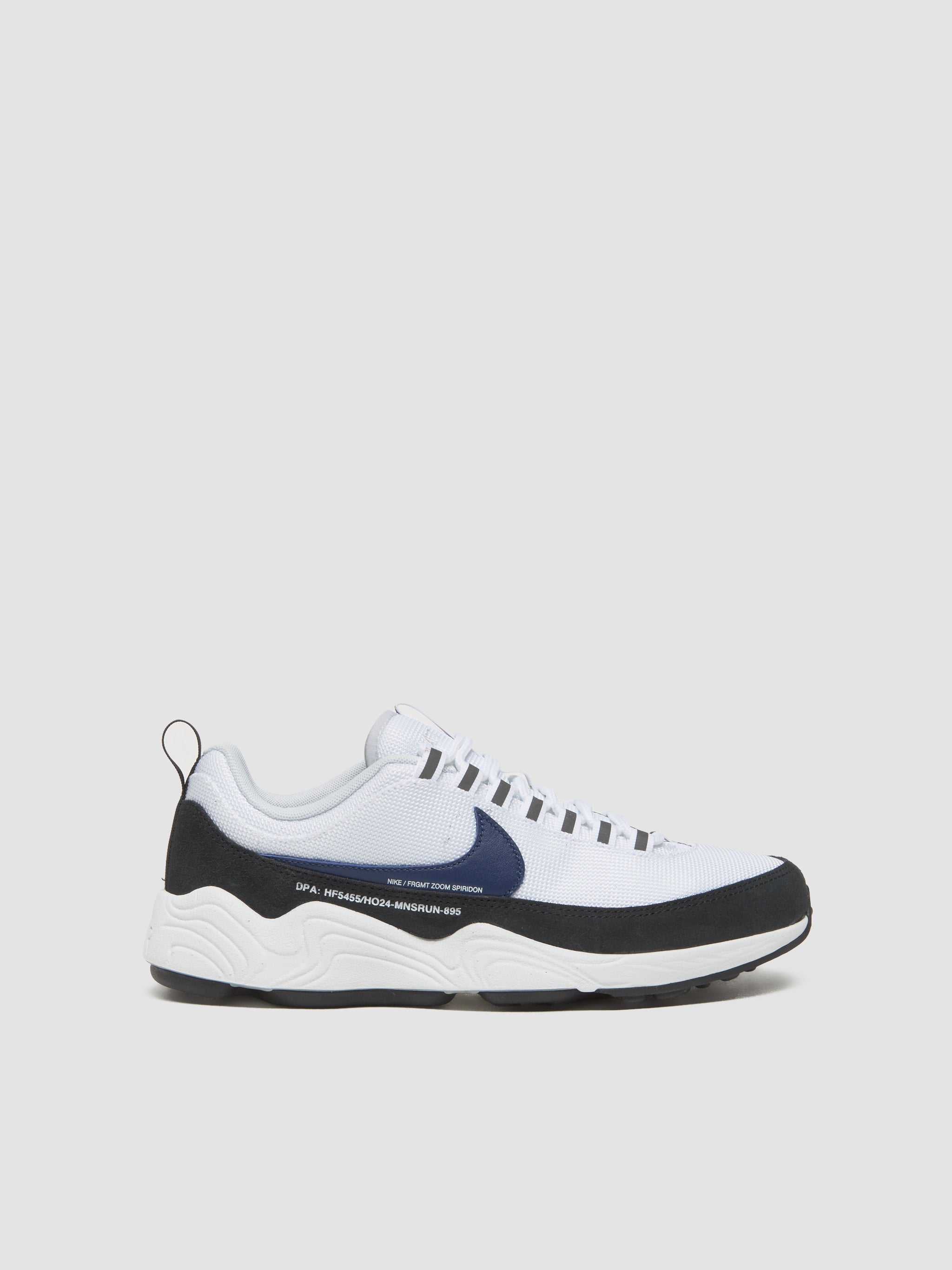 x Fragment Air Zoom Spiridon SP Sneaker in White & Blue Void