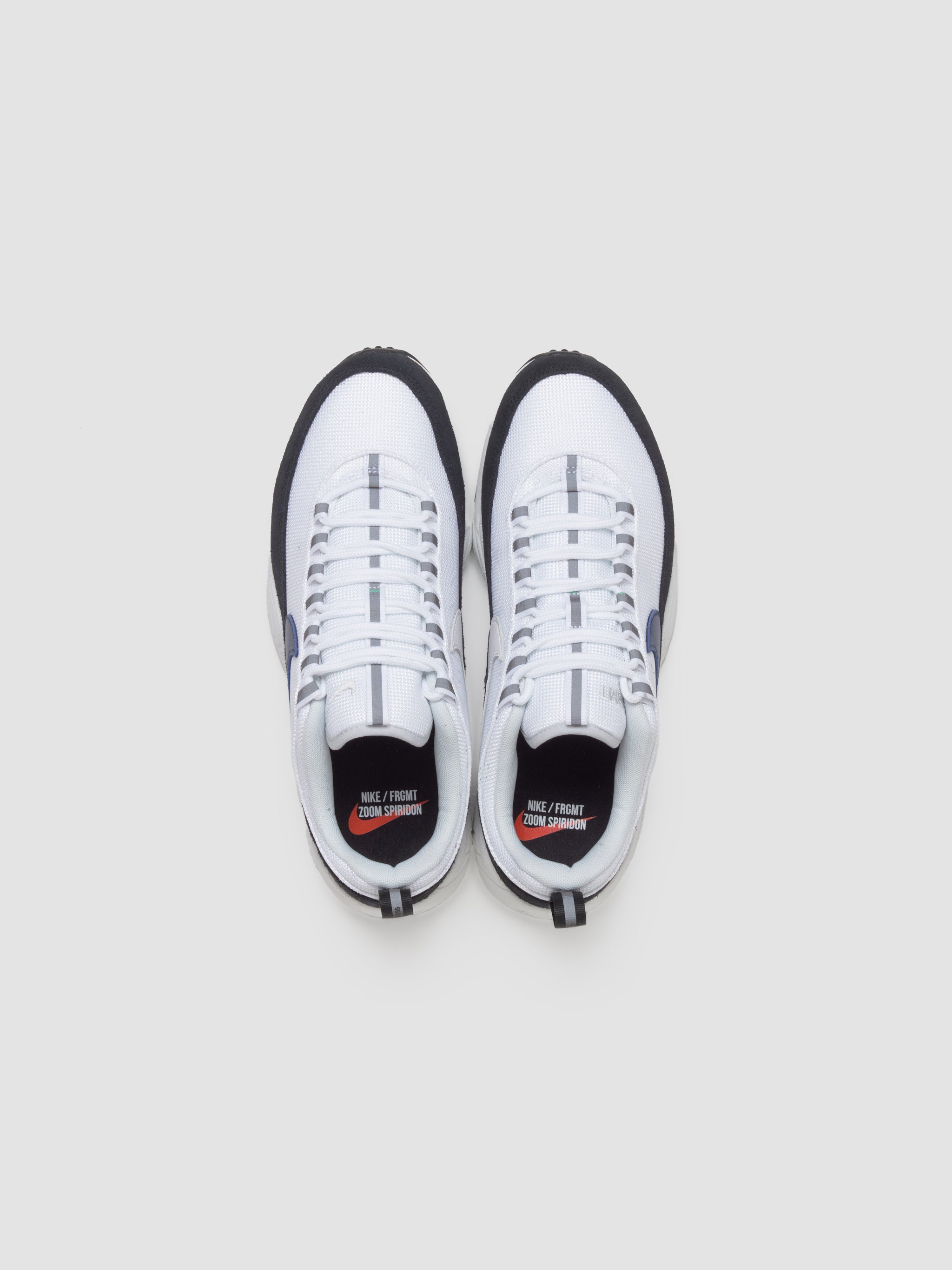 x Fragment Air Zoom Spiridon SP Sneaker in White & Blue Void