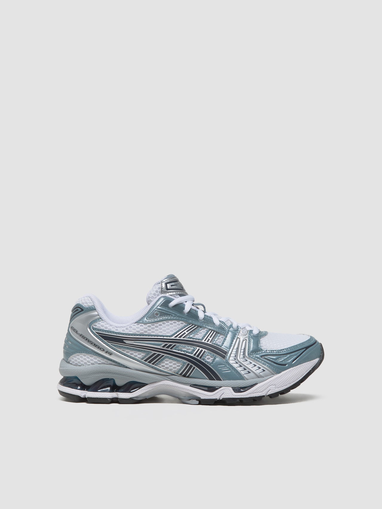 GEL-KAYANO 14 Sneaker in White & Fjord Grey