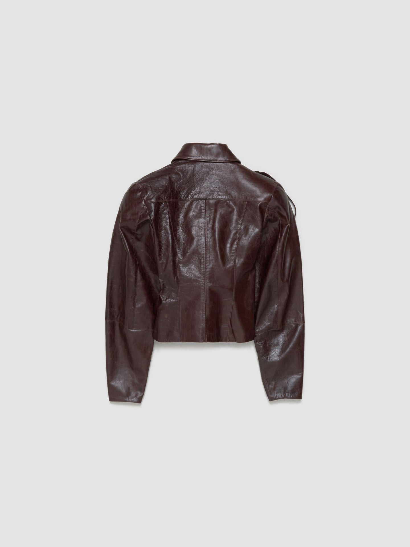 Banui Leather Jacket in Brown