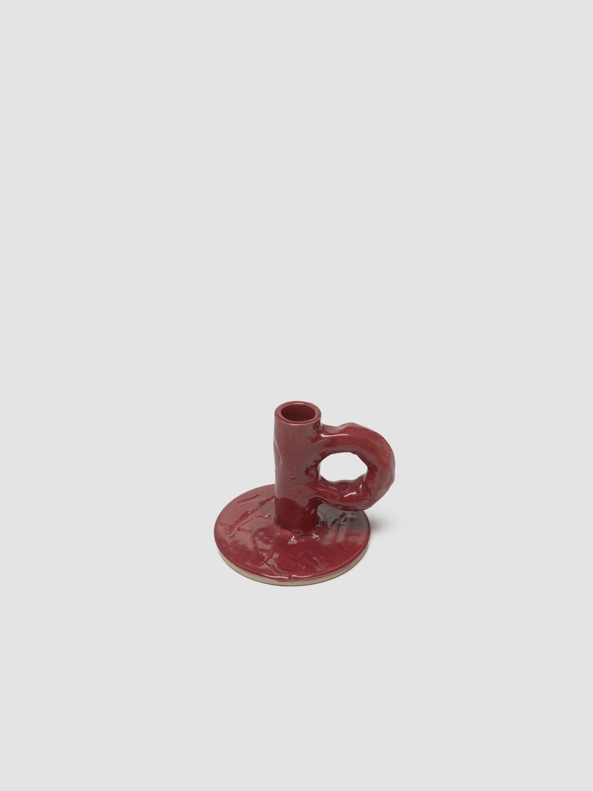 Studio Candlestick in Burgundy