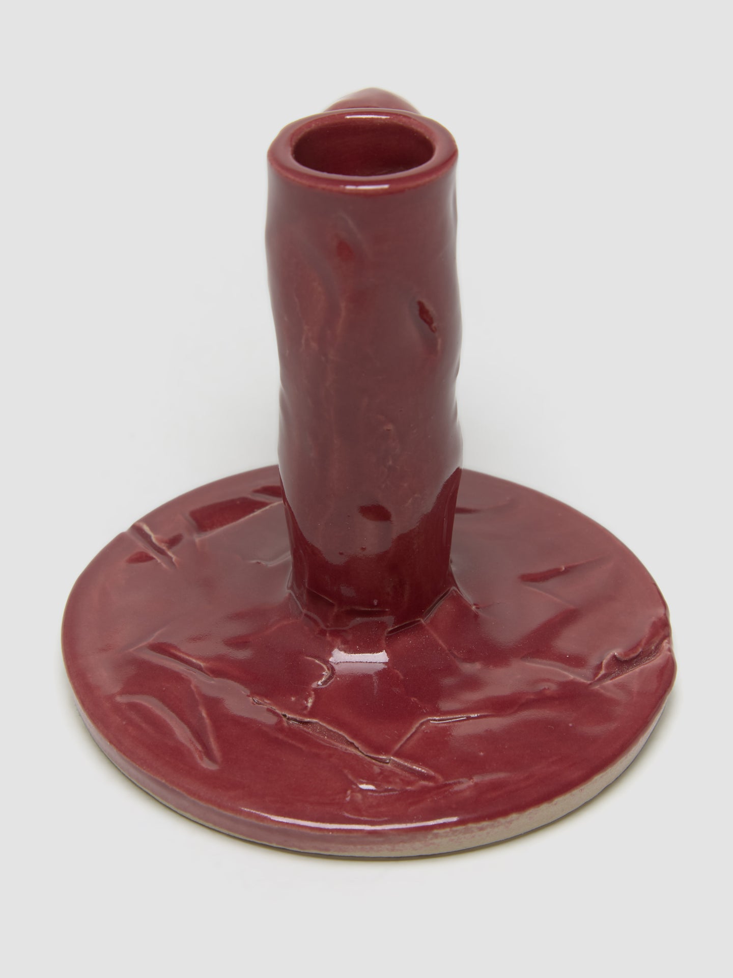 Studio Candlestick in Burgundy