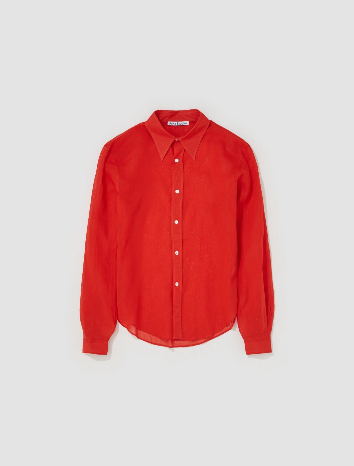 Button-Up Shirt in Cardinal Red