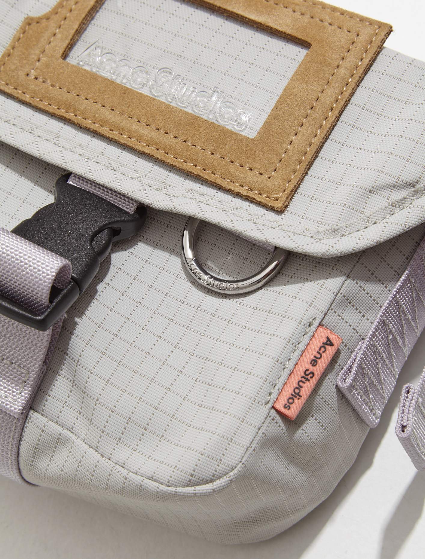 Mini Messenger Bag in Cold Beige