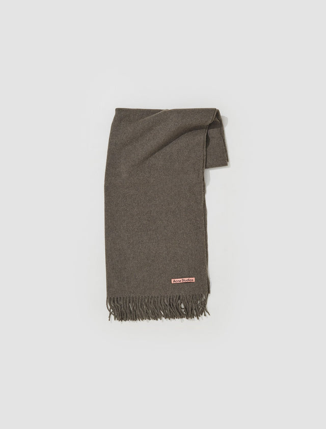 Wide Scarf in Light Olive