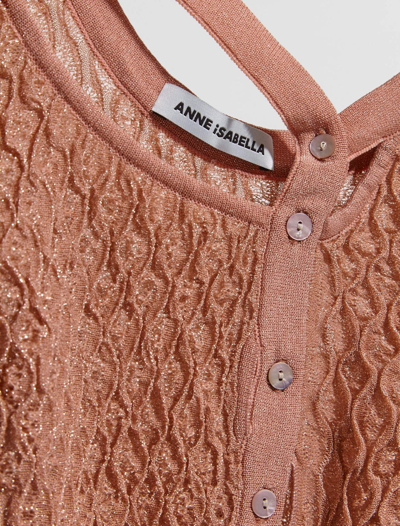 Knitted Glitter Cardigan in Baby Pink